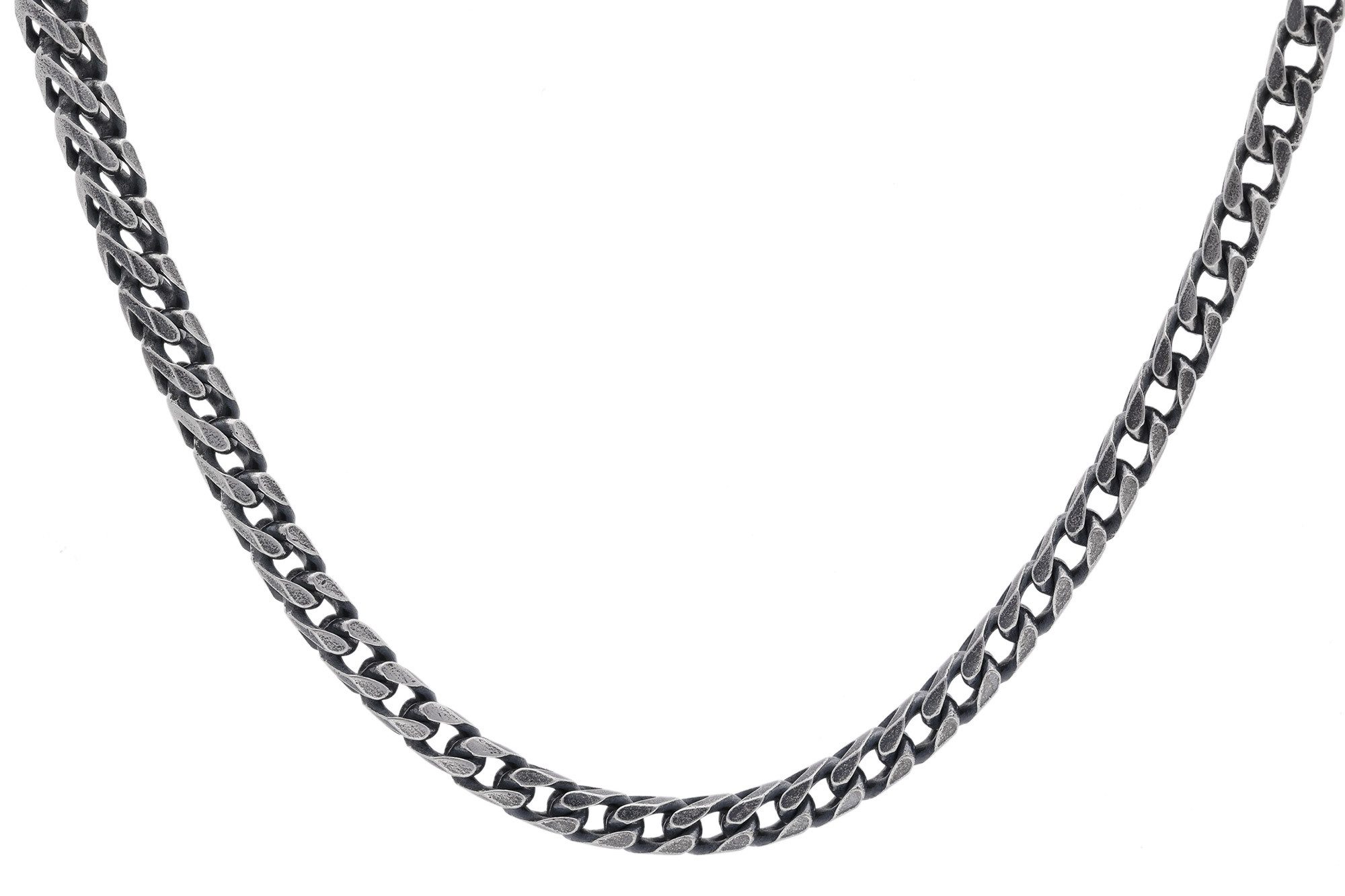 trendor Kette ohne Anhänger Herren-925 Silber Oxydiert Fuchsschwanzkette 4, günstig online kaufen