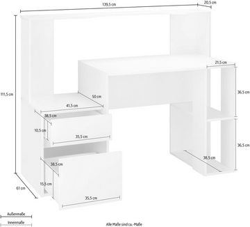 INOSIGN Schreibtisch Erne, Breite 139,5 cm