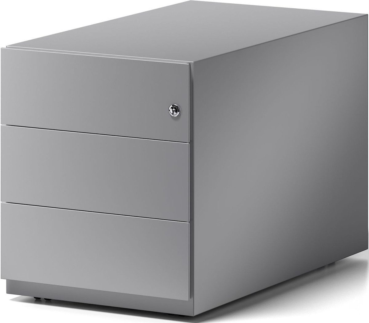 Bisley Container Rollcontainer Note Griffleiste 3 Schübe silber