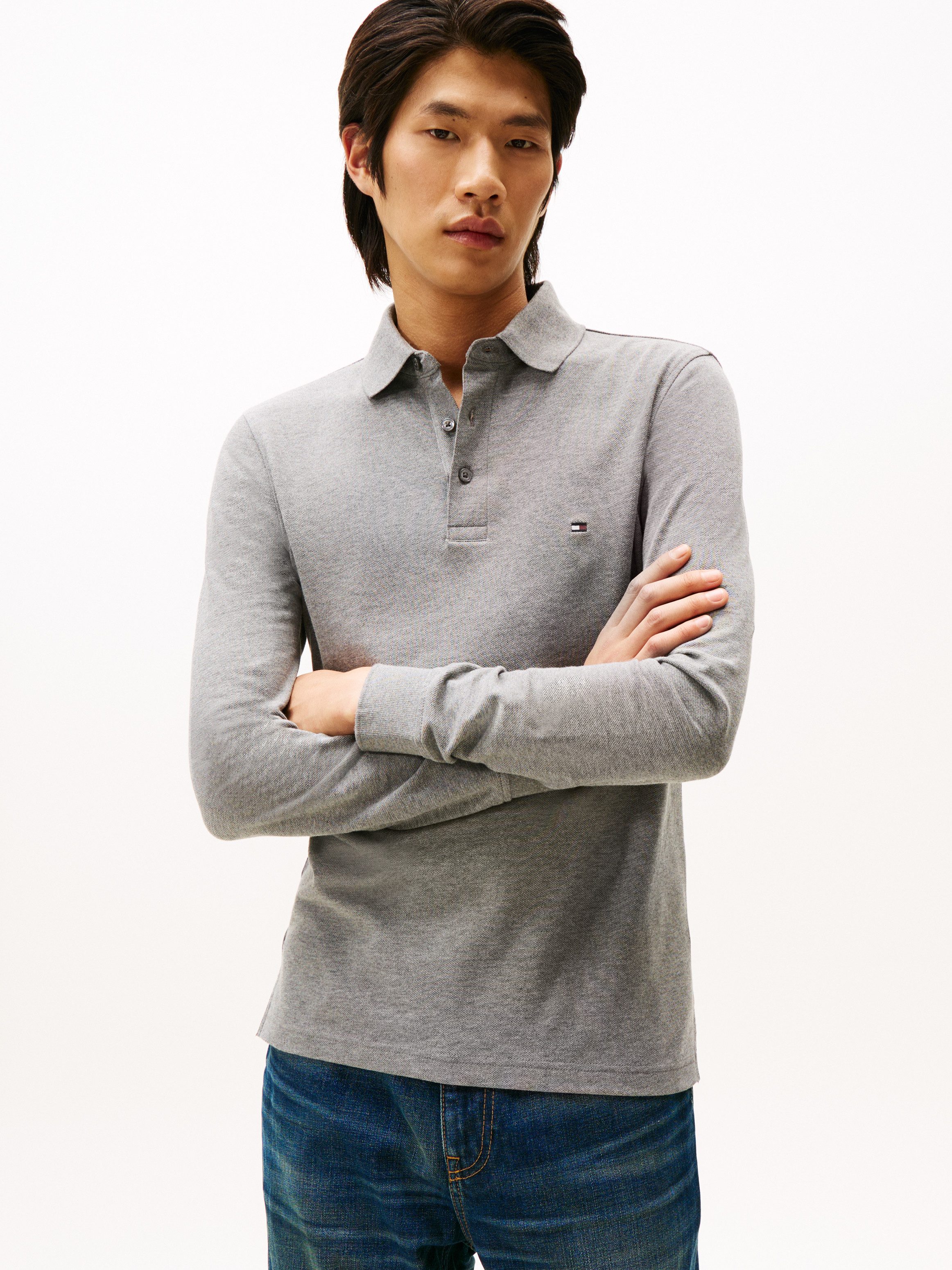 Tommy Hilfiger Langarm-Poloshirt 1985 SLIM LS POLO günstig online kaufen