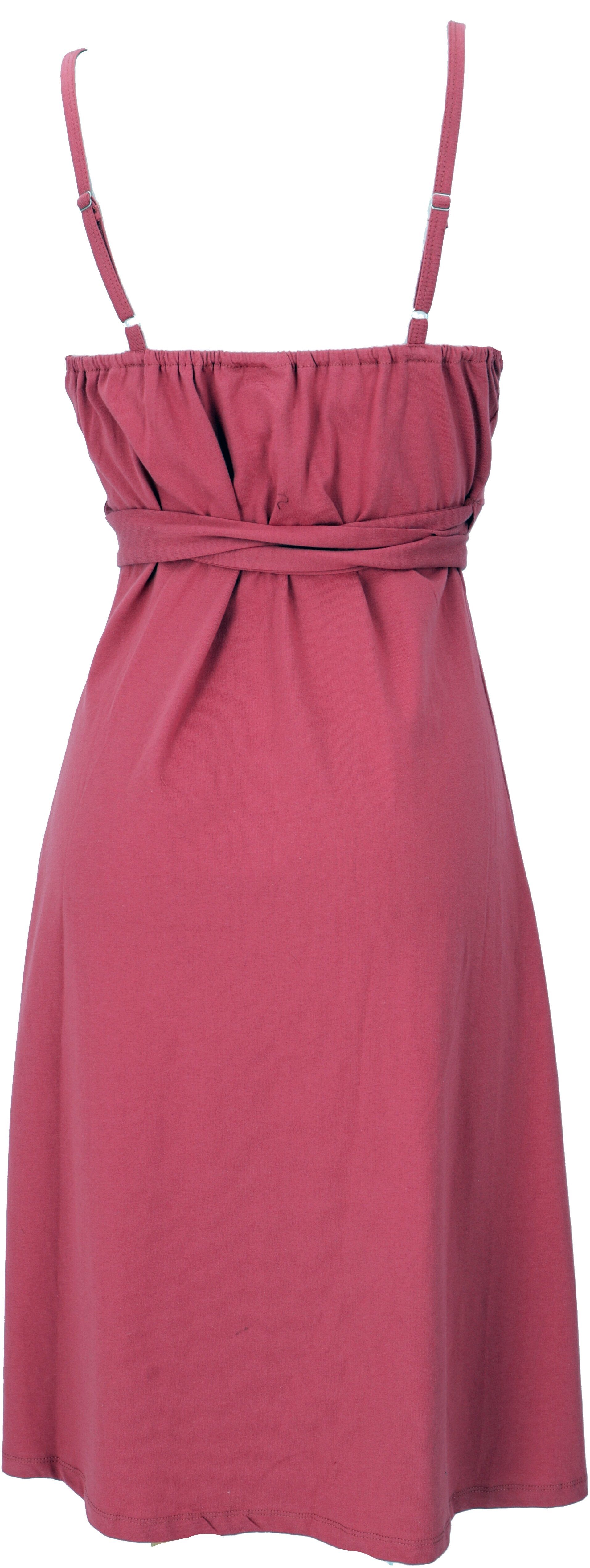 Guru-Shop Midikleid Minikleid aus Bio-Baumwolle, Wickelkleid,.. günstig online kaufen