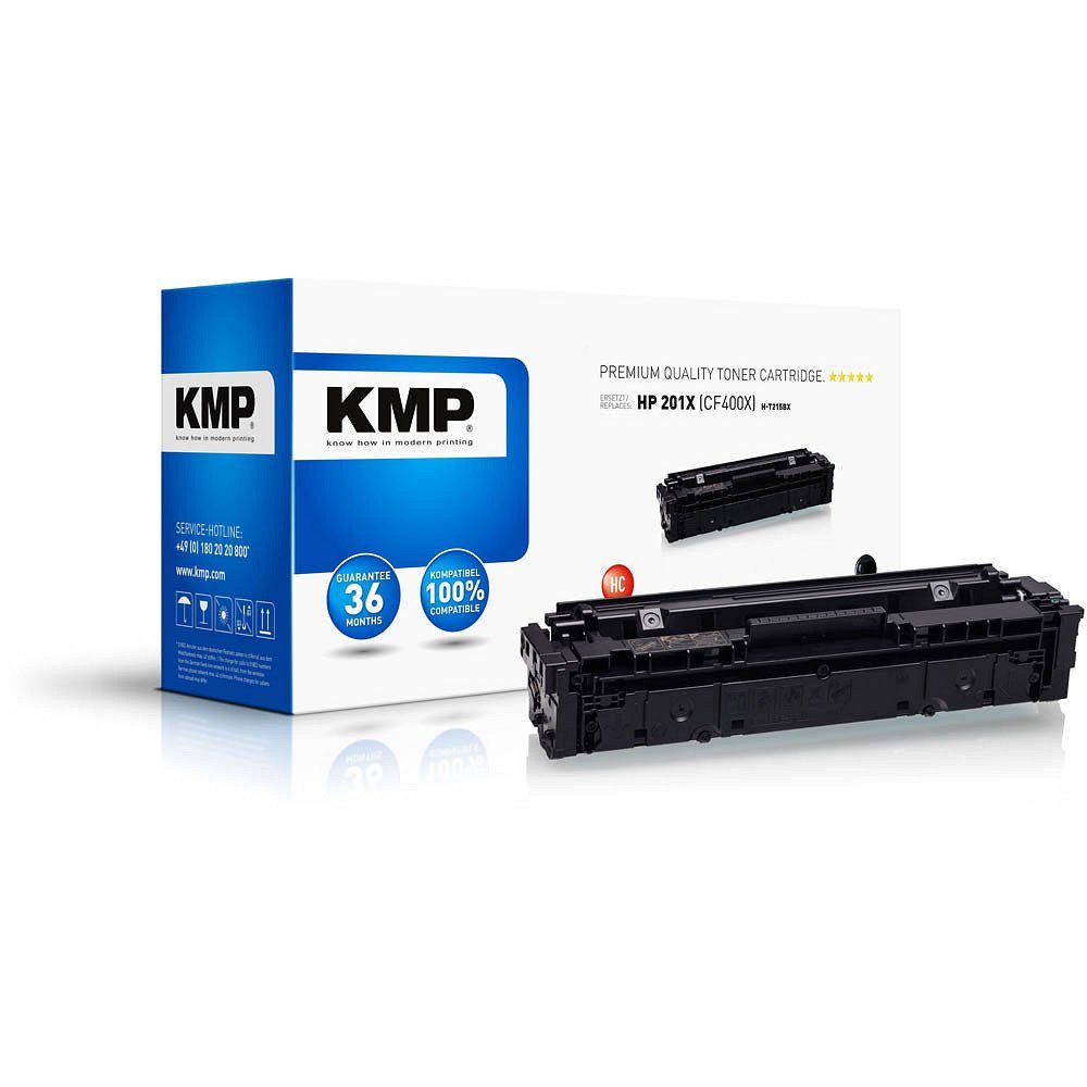 KMP Tonerkartusche 1 Toner H-T215BX ERSETZT 201X / CF400X - black, (1-St) schwarz