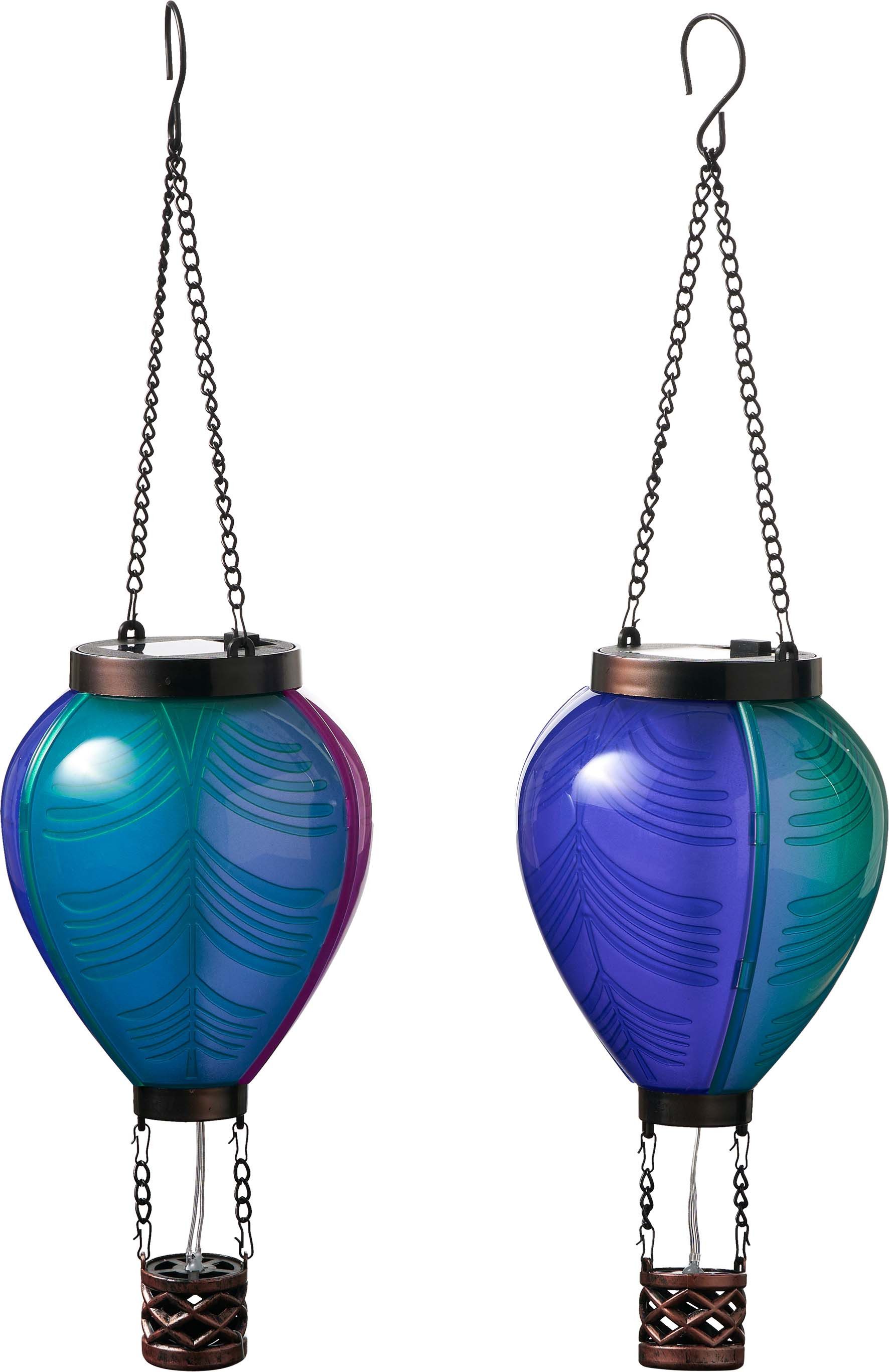 Northpoint LED-Hängeleuchte mit Solarpanel Laterne Heißluftballon Windlicht günstig online kaufen