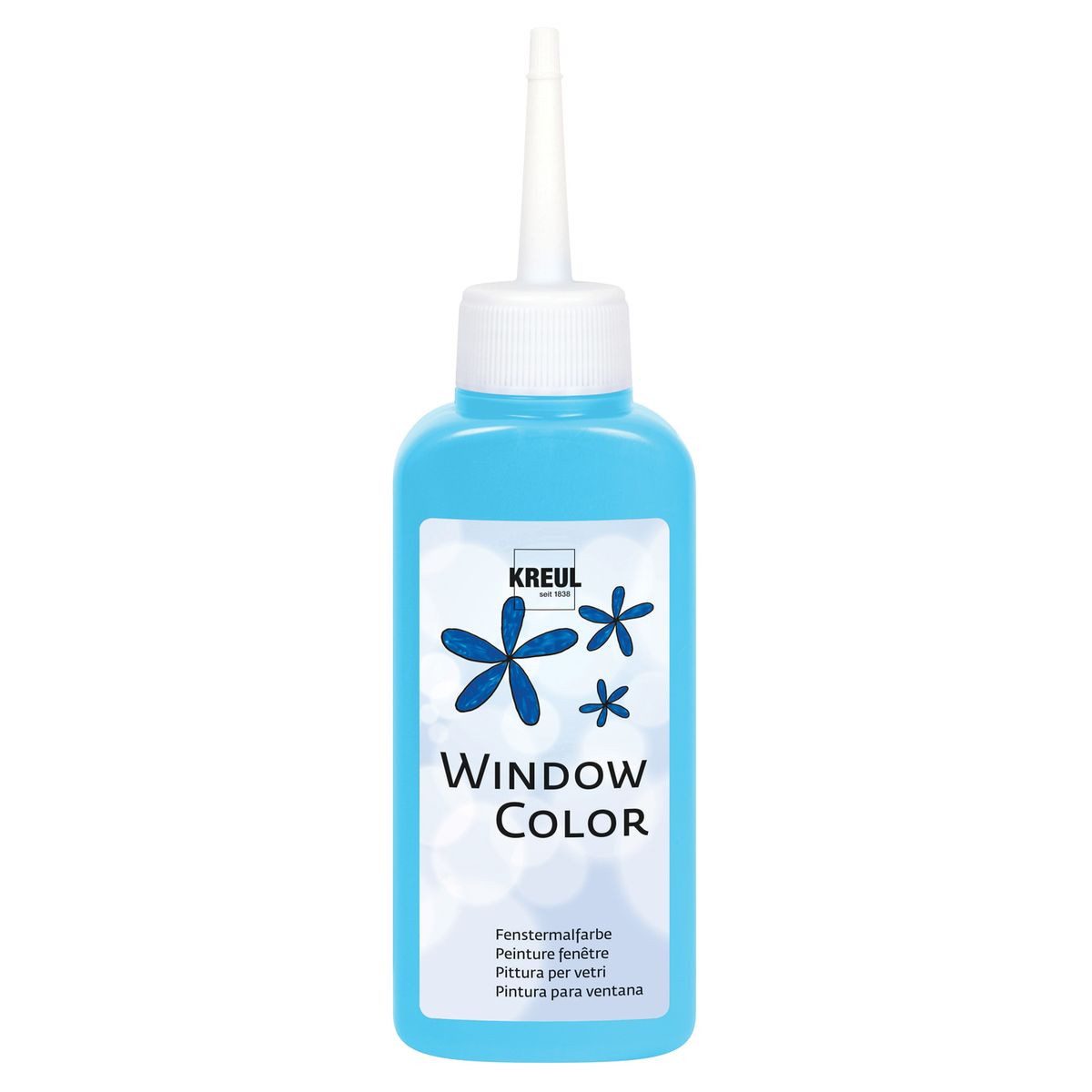 Wasserfarbe KREUL Window Color hellblau 80ml Flasche