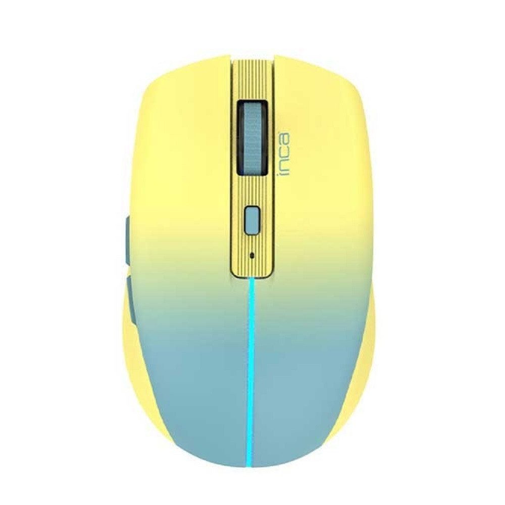 INCA Maus 1600 DPI Wireless Bluetooth 6D Taste 500mAh Akku Silent Key Maus