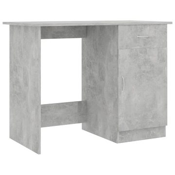 furnicato Schreibtisch Betongrau 100x50x76 cm Holzwerkstoff