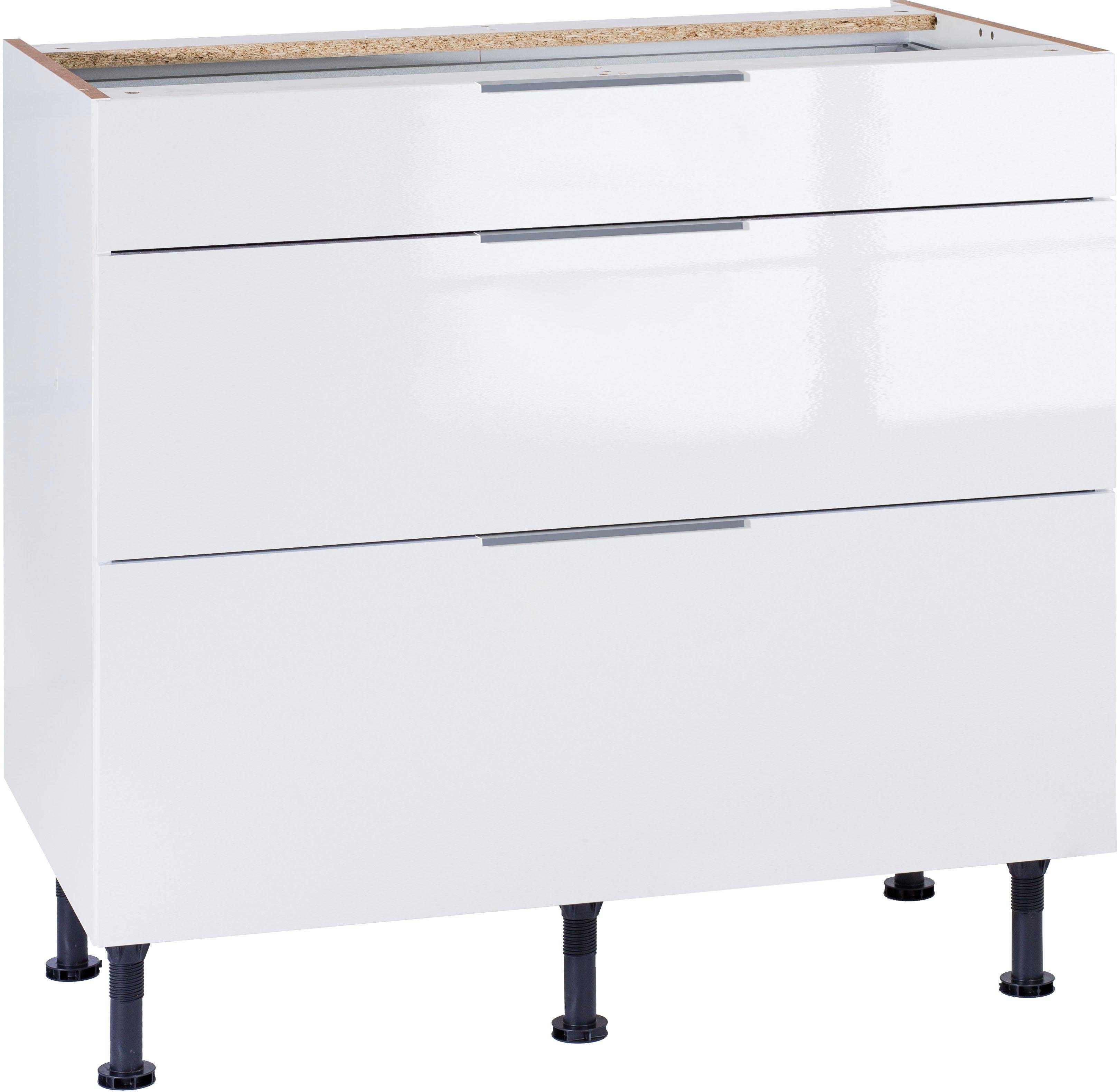 OPTIFIT Unterschrank Tara mit Vollauszug und Soft-Close-Funktion, Breite 90 cm