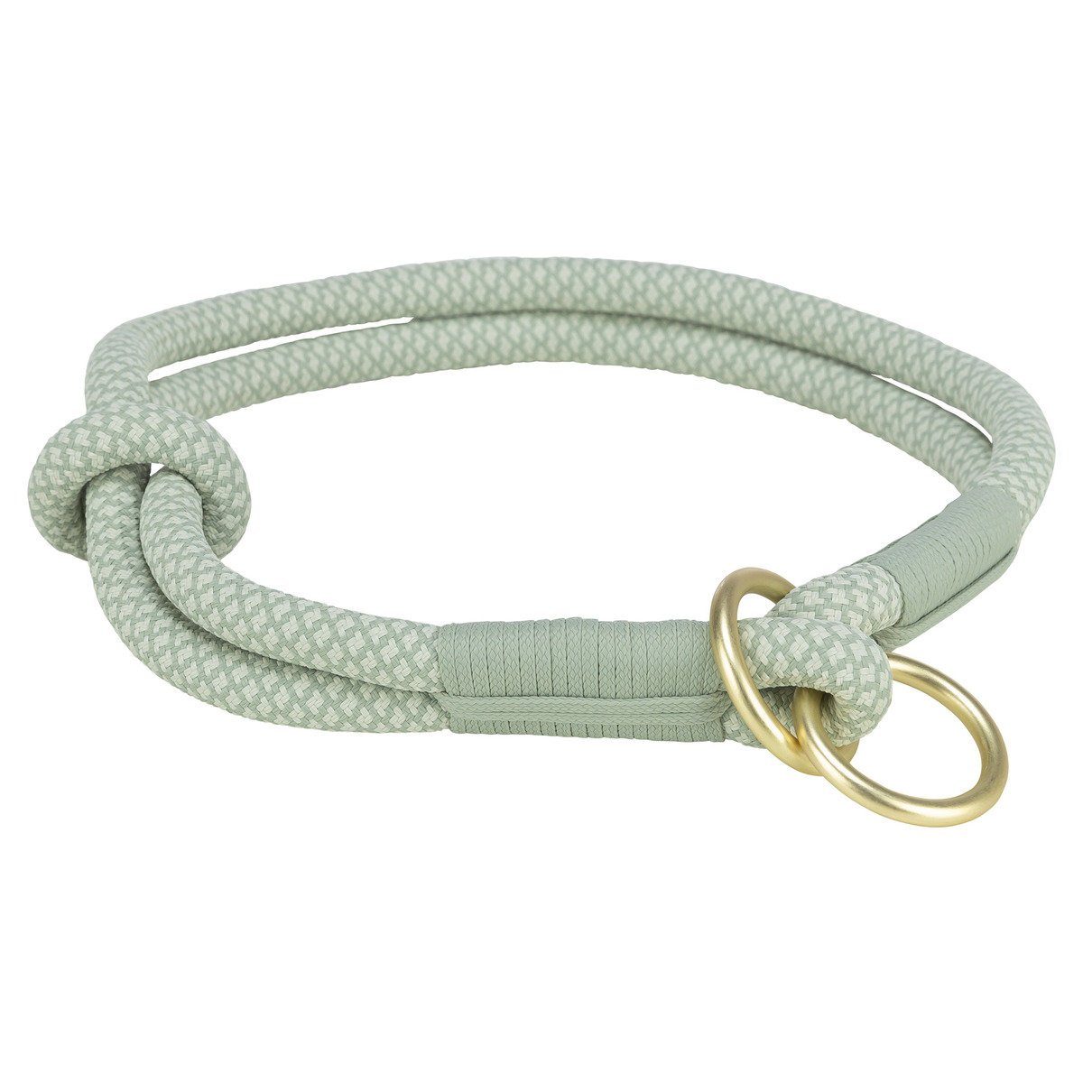 TRIXIE Hunde-Halsband Soft Rope Zug-Stopp-Halsband salbei/mint