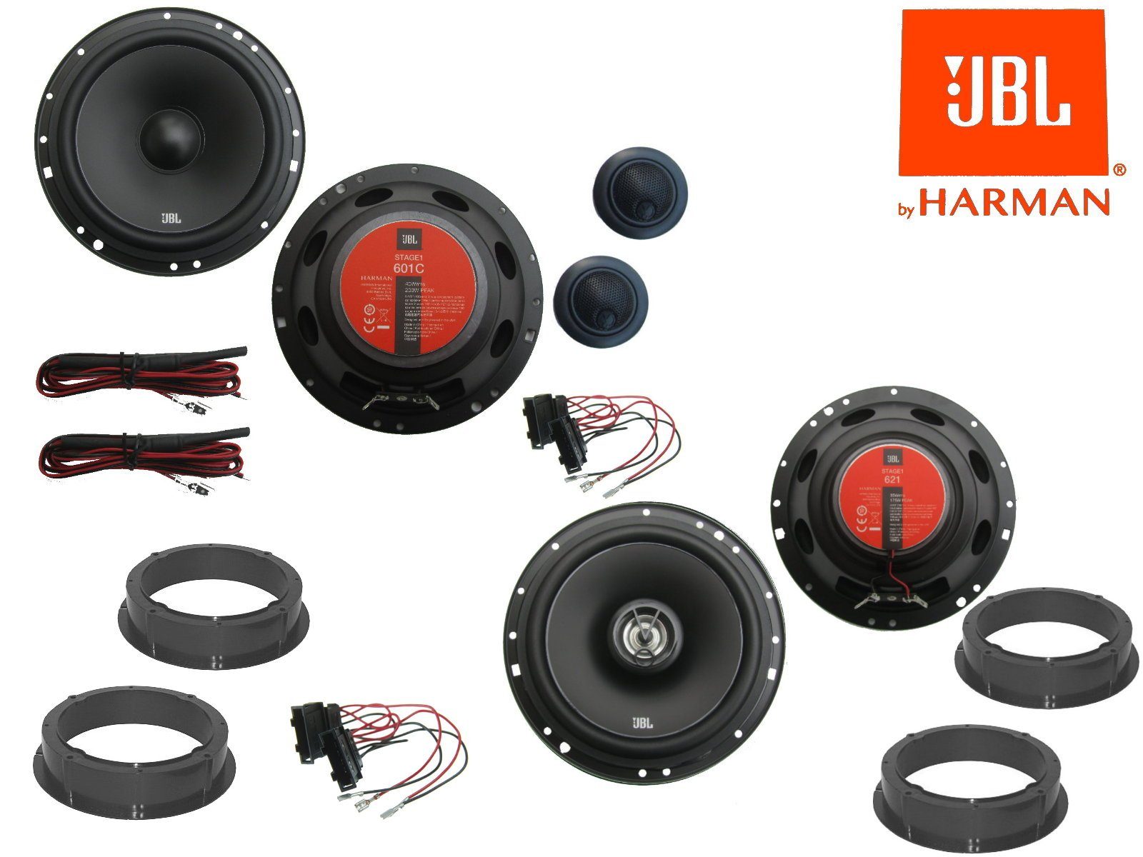 Set vorn B5 JBL DSX hinten Auto-Lautsprecher für (75 VW W) Bj 96-05 Passat Tür