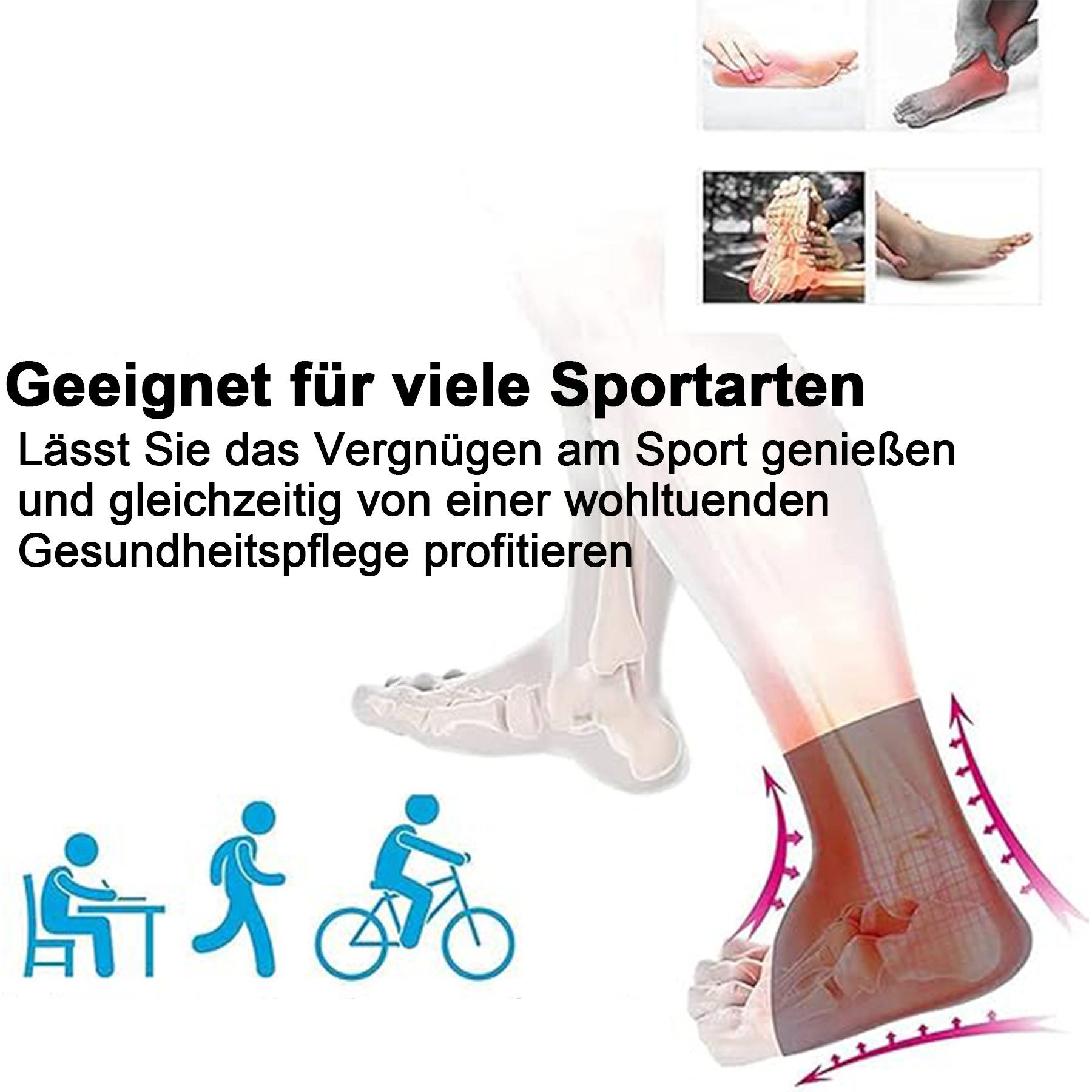 Mutig Kompressionsstrümpfe 4 Paar Zehenfreie Kompressionssocken 15–20 mmHg für Damen & Herren (Stützstrümpfe für Sport, Flug, Laufen, Reise & Alltag, gegen Schwellungen, Thrombose) Müdigkeit & Plantarfasziitis