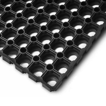 Fußmatte Gummi-Wabenmatte Alanya Waben, verschiedene Größen, Karat, rechteckig, Höhe: 16 mm