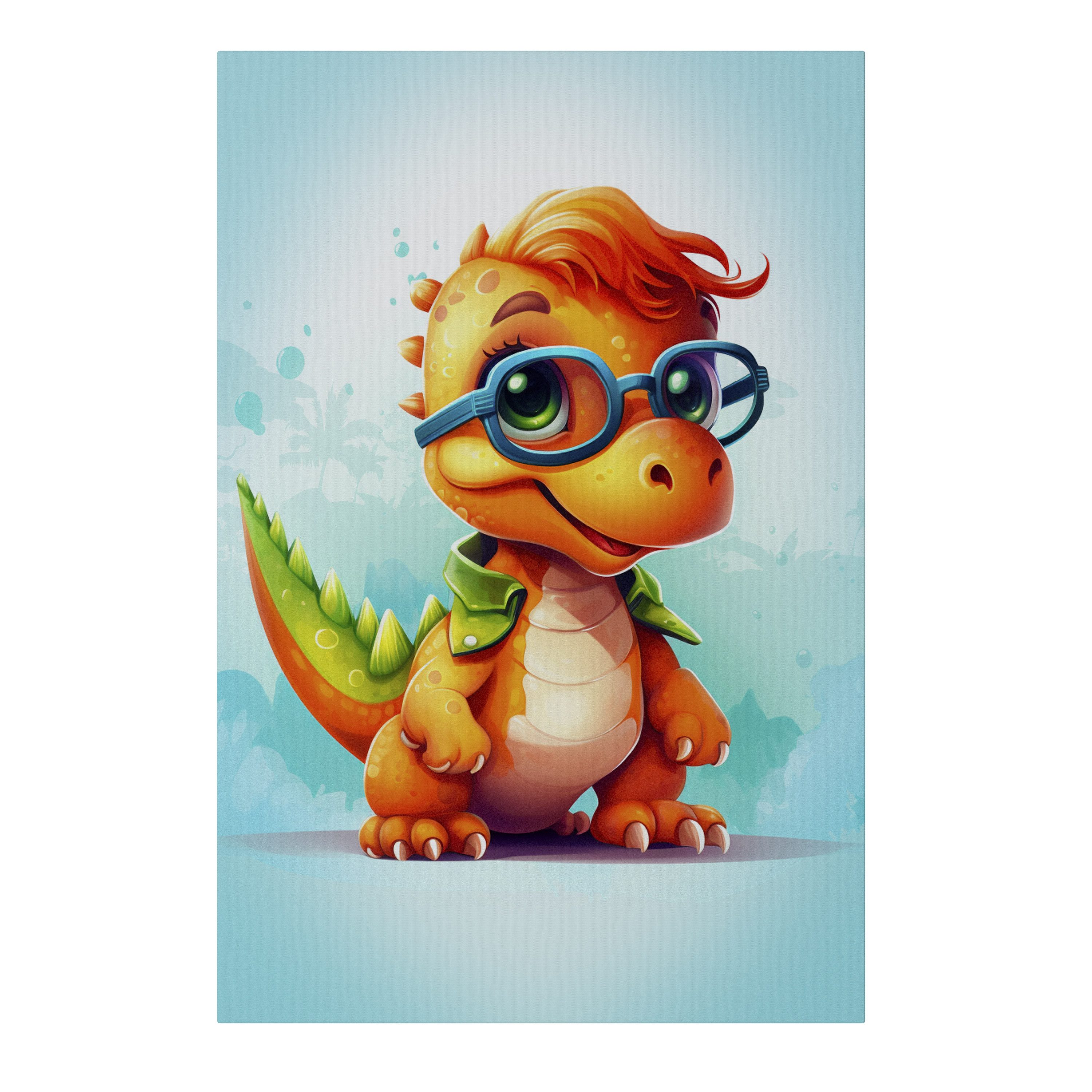 SPACEREBELS Leinwandbild KIDDOSAURUS REX, Kinder (1 St), 3 cm Keilrahmen, Baumwollleinwand