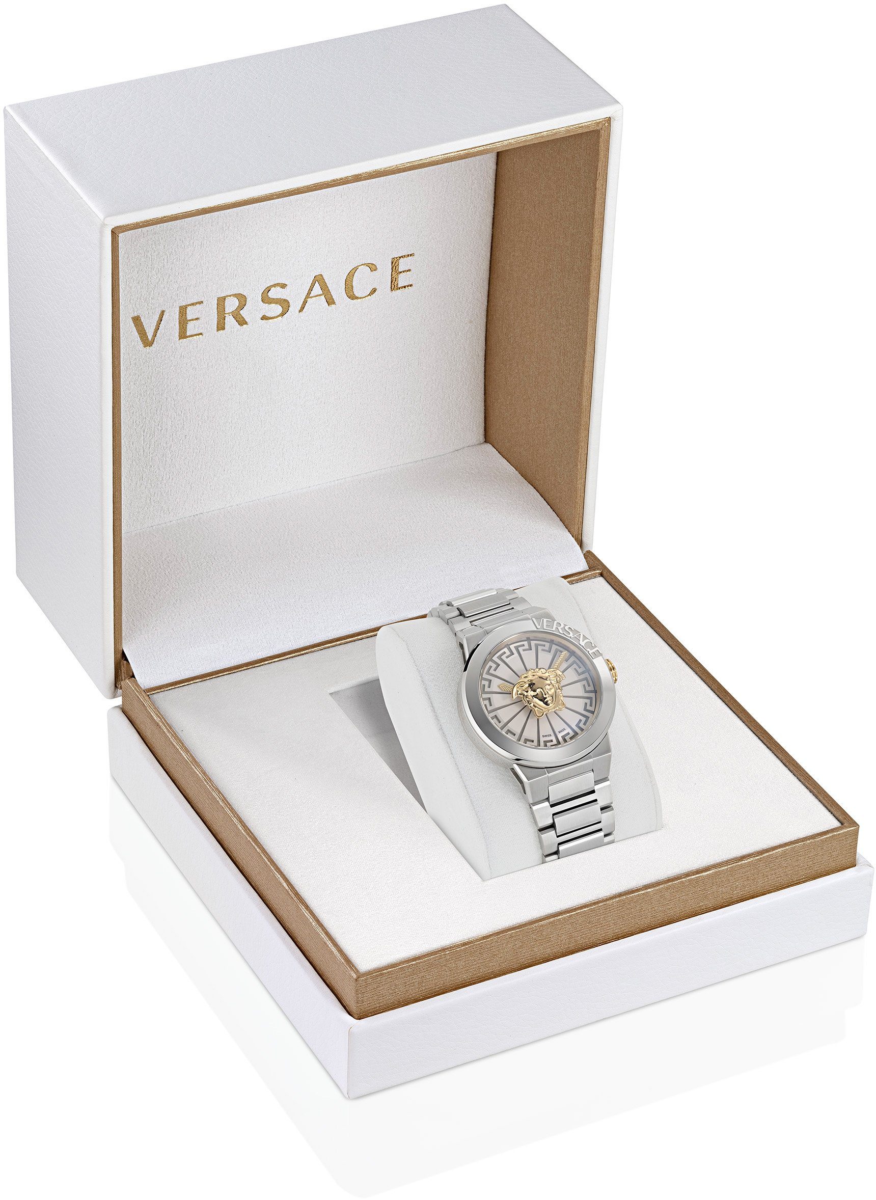 INFINITE, Versace silber Uhr MEDUSA Schweizer VE3F00322
