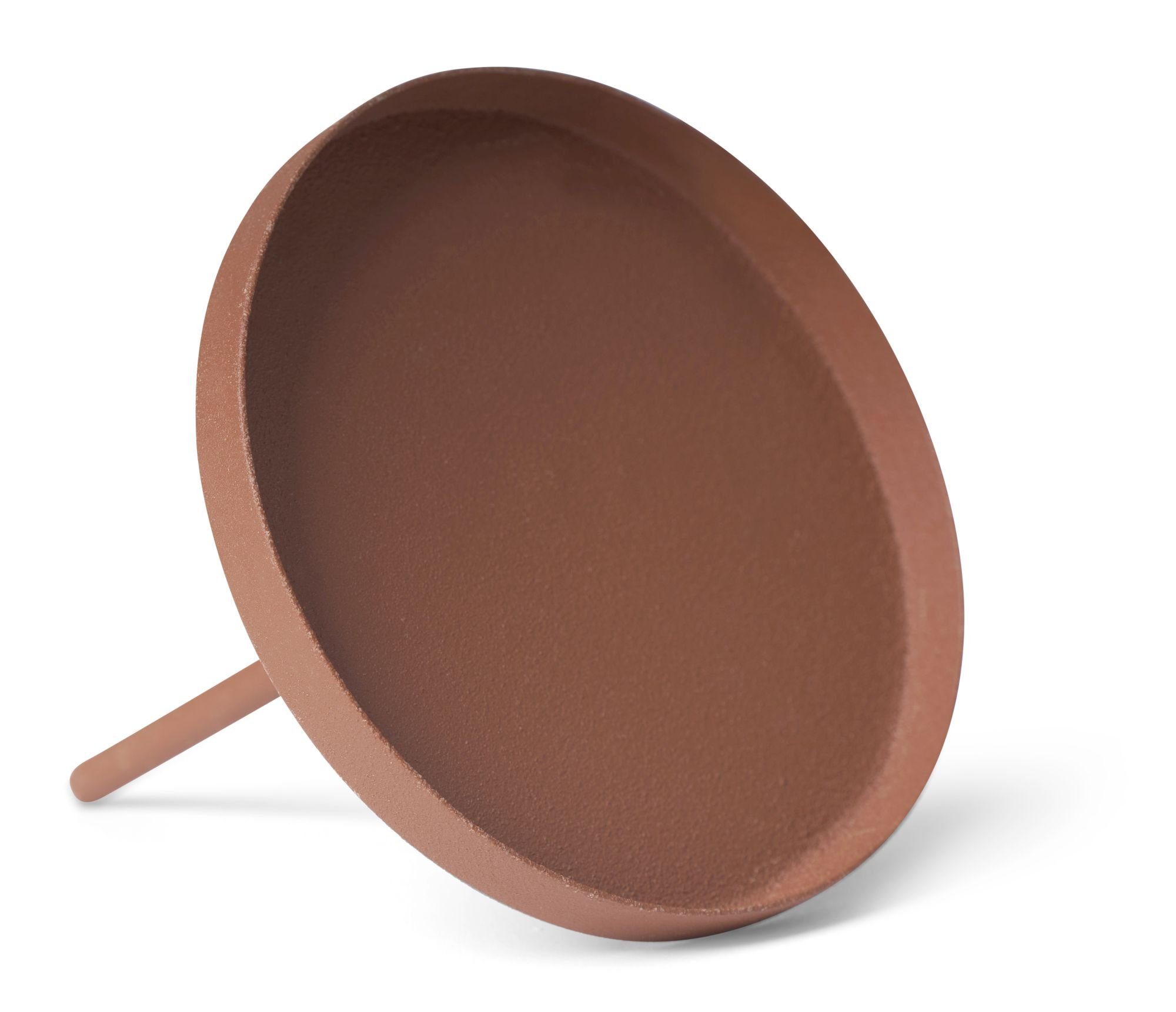 Novaliv Kerzenständer Ja (Spar-Set, 4 St., 4x Flach 8 cm Rost Kerzenpicks ohne Dorn - Rost), Kerzenpicks ohne Dorn - Rost