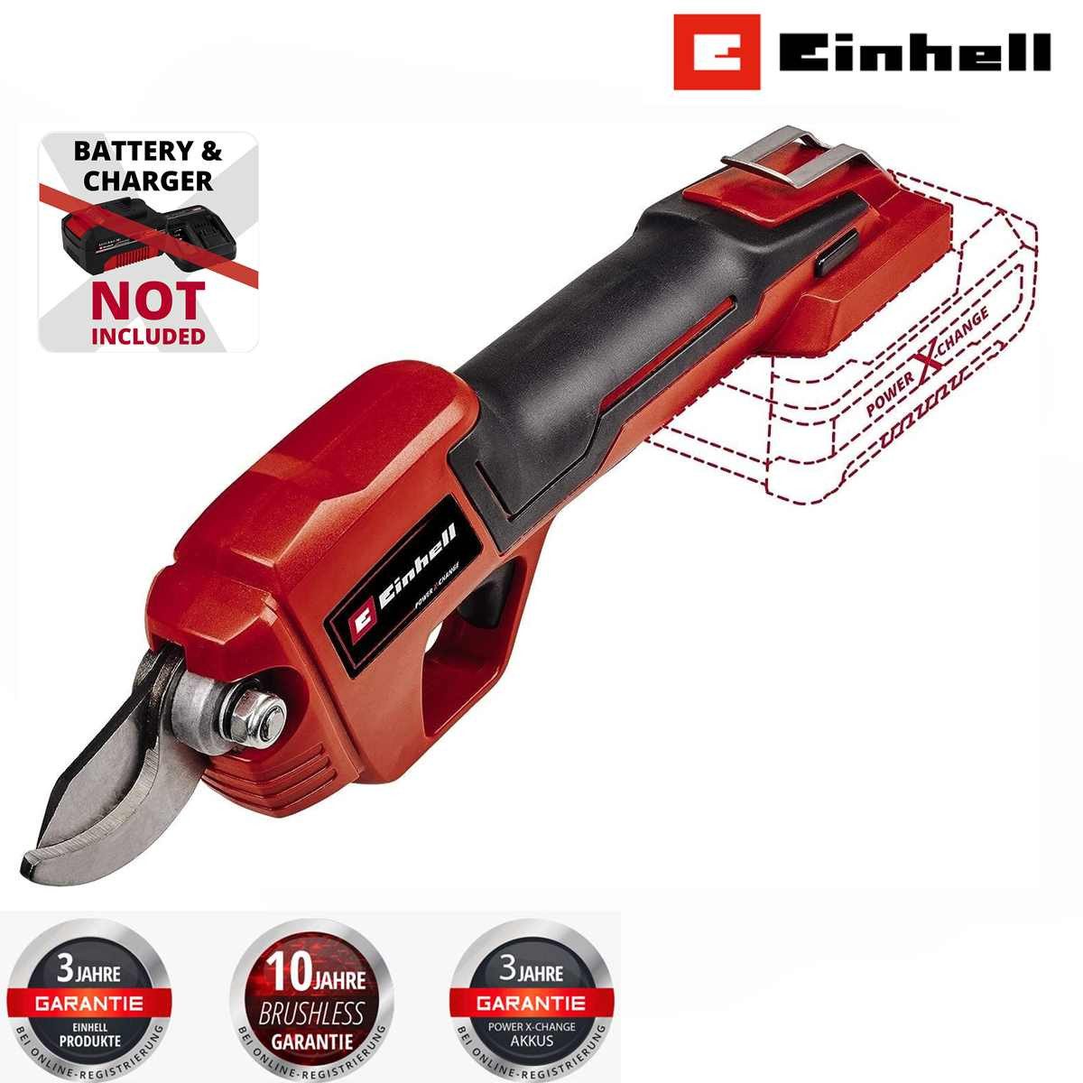 Einhell Akku-Astschere Akku-Astschere GE-LS 18 Li-Solo 18 V bis 28 mm Aststärke, Bypass