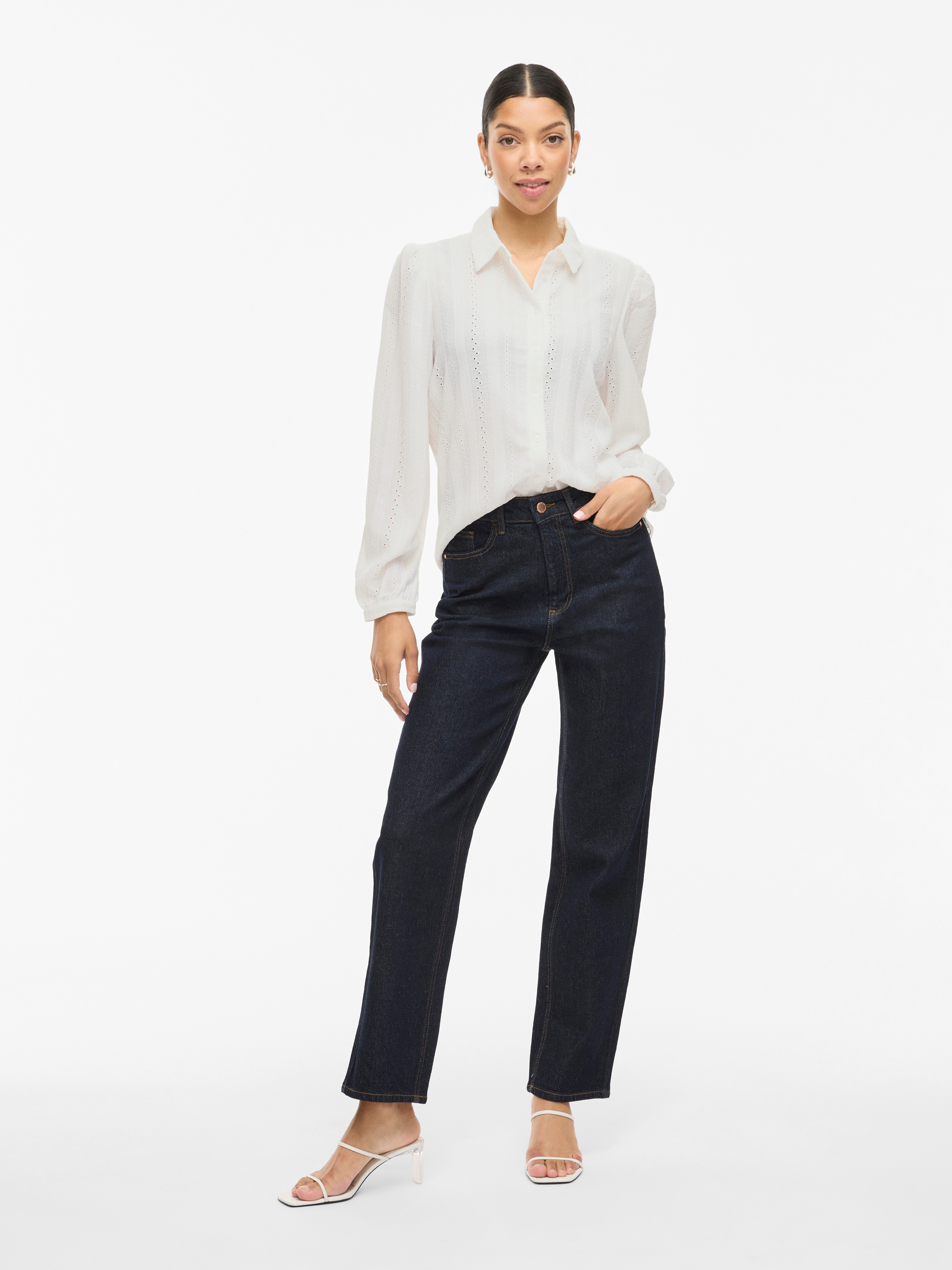 Vila Langarmbluse VIZANIA L/S SHIRT - NOOS – Bild 4 von 5
