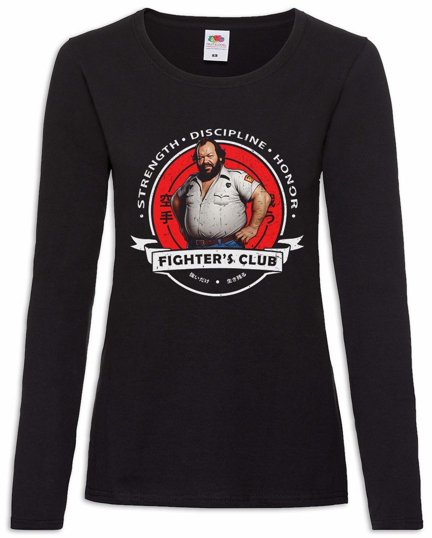 Langarmshirt Fighter's Club Bud I Damen Langarmshirt Buddy Mücke Bomber Fist Fight