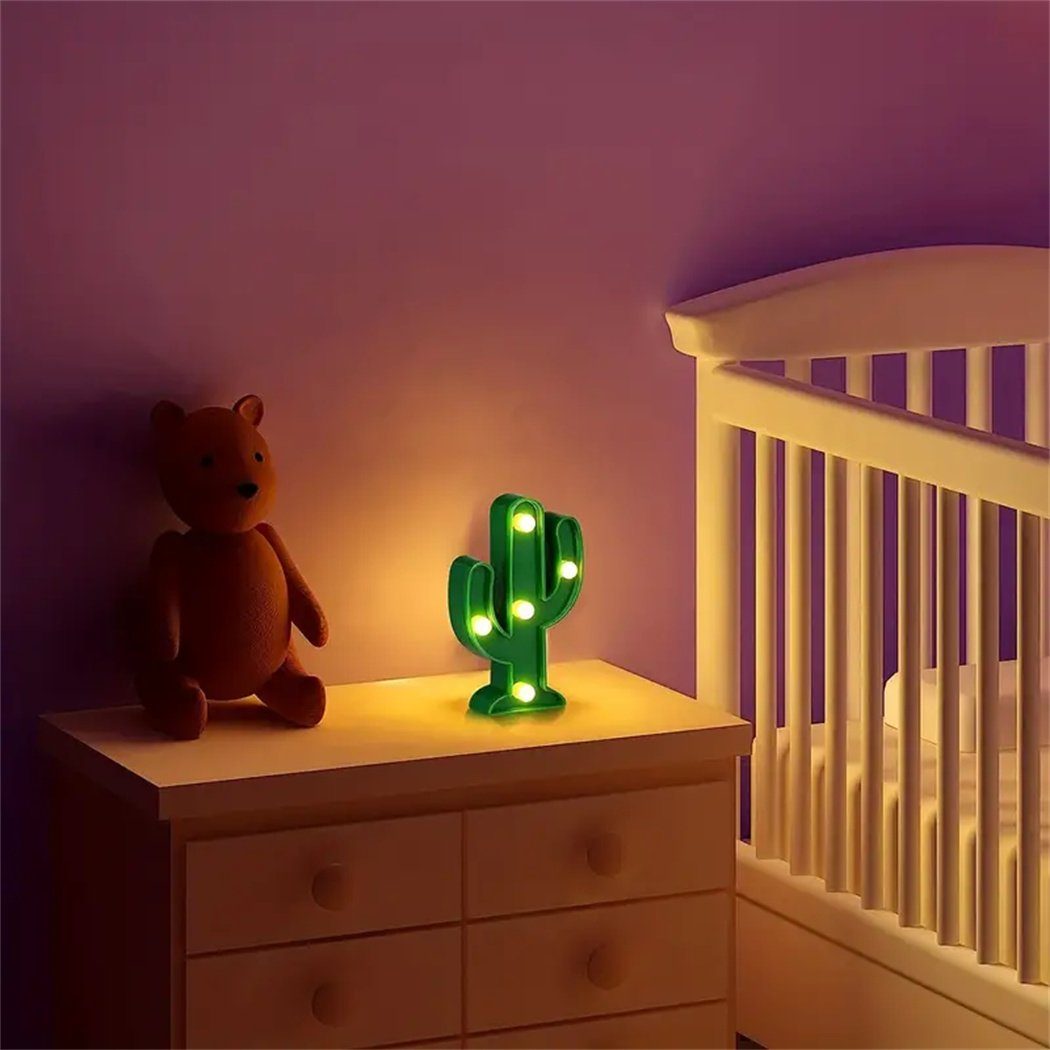 DAYUT LED Heimdekoration Dekolicht LED-Kaktuslampe, LED-Nachtlicht, Tischlampe, süße