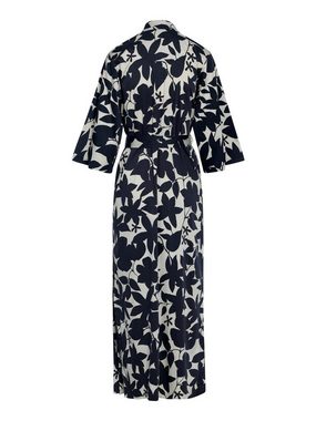 Essenza Kimono Jula Imara, Langform, Modal, Kimono-Kragen, Gürtel, mit Blumen-Silhouettenprint