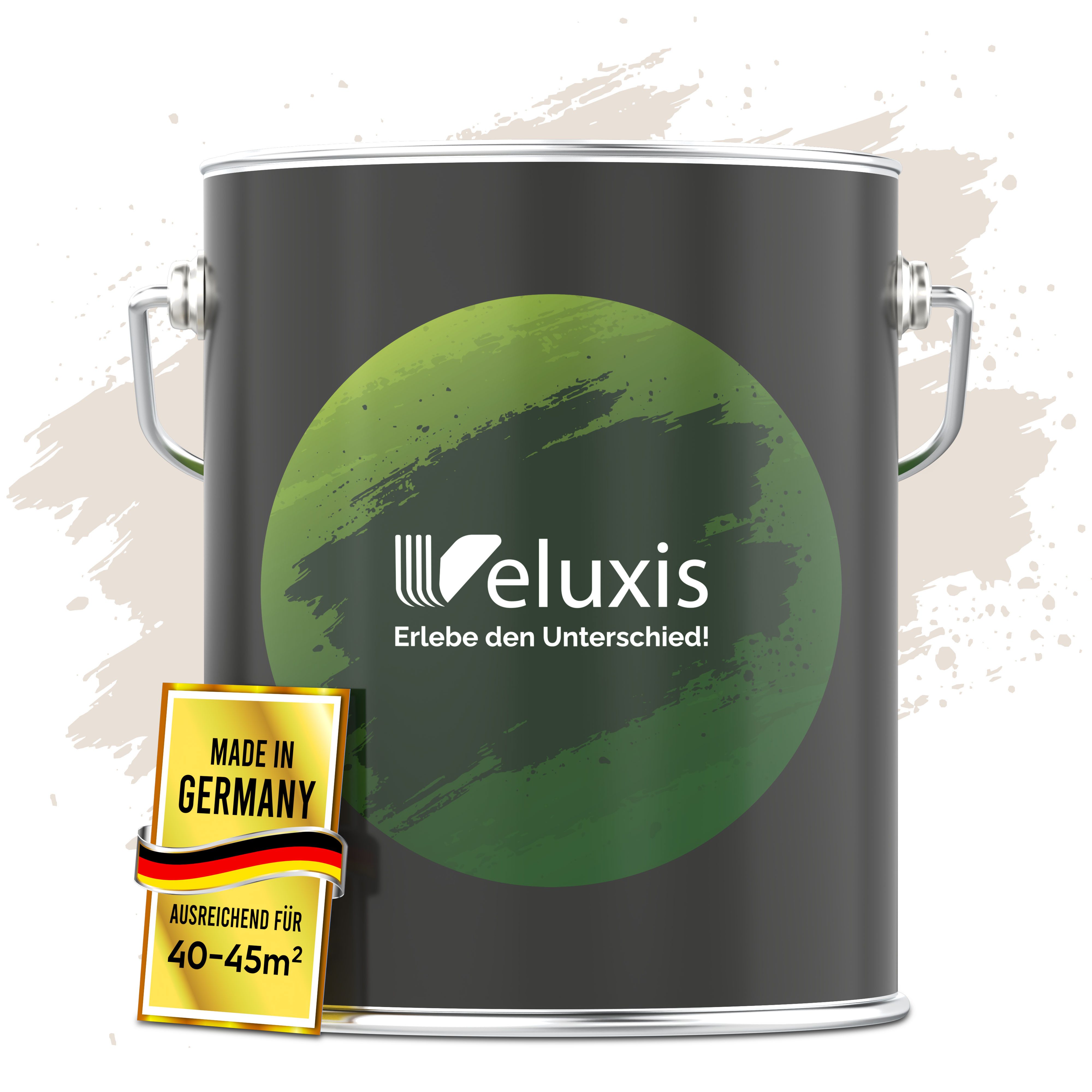 Veluxis Wandfarbe Veluxis® Edle Wandfarbe, für den Innenraum - Deckkraft-Klasse 1, Streifenfrei & tropfarm
