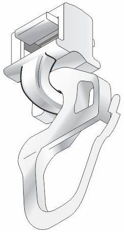 HINNO Klick-Gleiter hinno-clic HC31, Gardinen, Gardinenschienen, Vorhänge, Gardinenleisten, Innenlaufsysteme, Gardinenstangen, (100-St), HINNO Clic-Gleiter