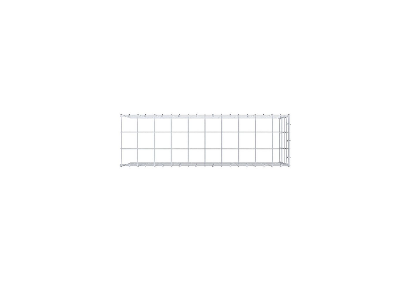Thumbnail - Gabiona Gabionenzaun Anbaugabione Typ 4 100 cm x 40 cm x 30 cm (L x H x T), Maschenweite, (Anbaugabione Typ 4 100 cm x 4...