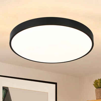 ZMH LED Deckenleuchte Dimmbar Flach IP44 Wasserdicht Bad- Küchen- Schlaflampe Bad Flur, LED fest integriert, Warmweiß, ∅21cm, 12W