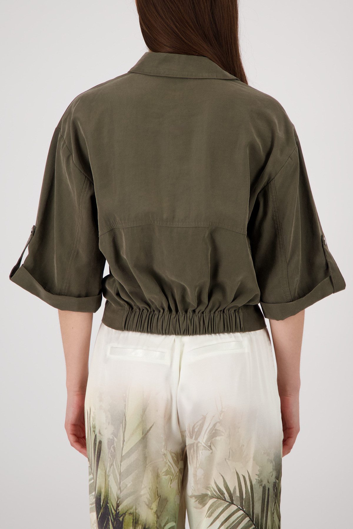 Monari Hemdjacke Jacke Modal Regular fit mit Druckknöpfen