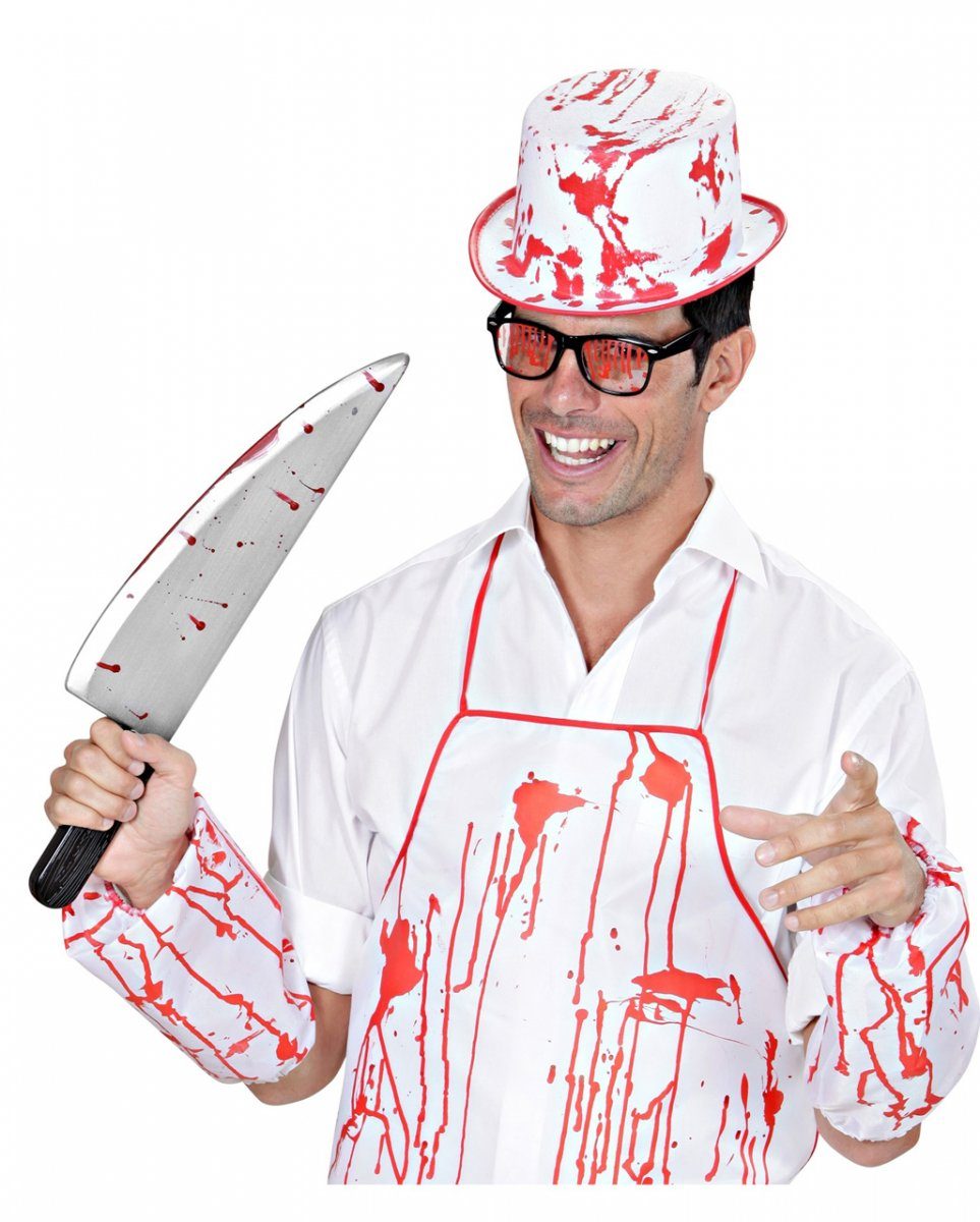 Horror-Shop Blaster Blutiges Schlachtermesser