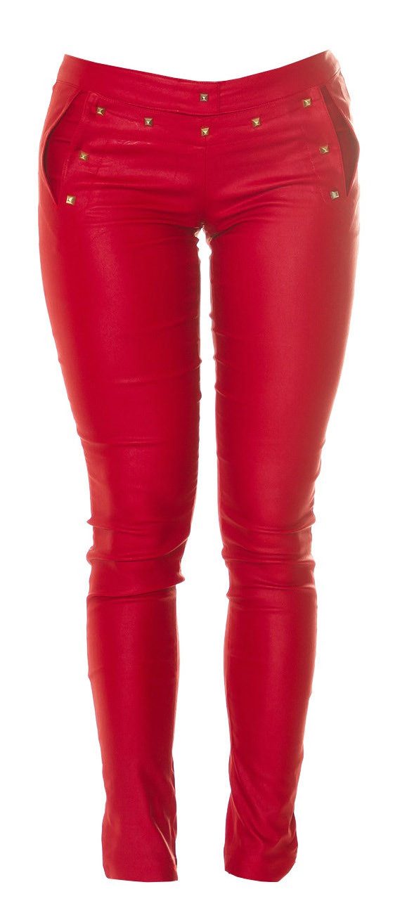 Koucla Treggings Wetlook Hose + Nieten günstig online kaufen