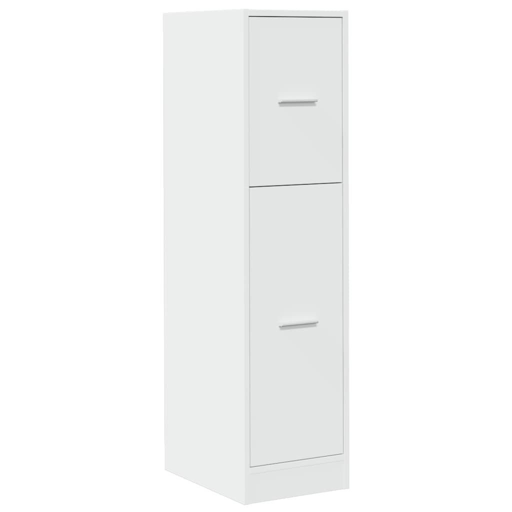 vidaXL Apothekerschrank 30 x 41 x 118 cm Apothekerschrank Weiß 30x41x118 cm Spanplatte