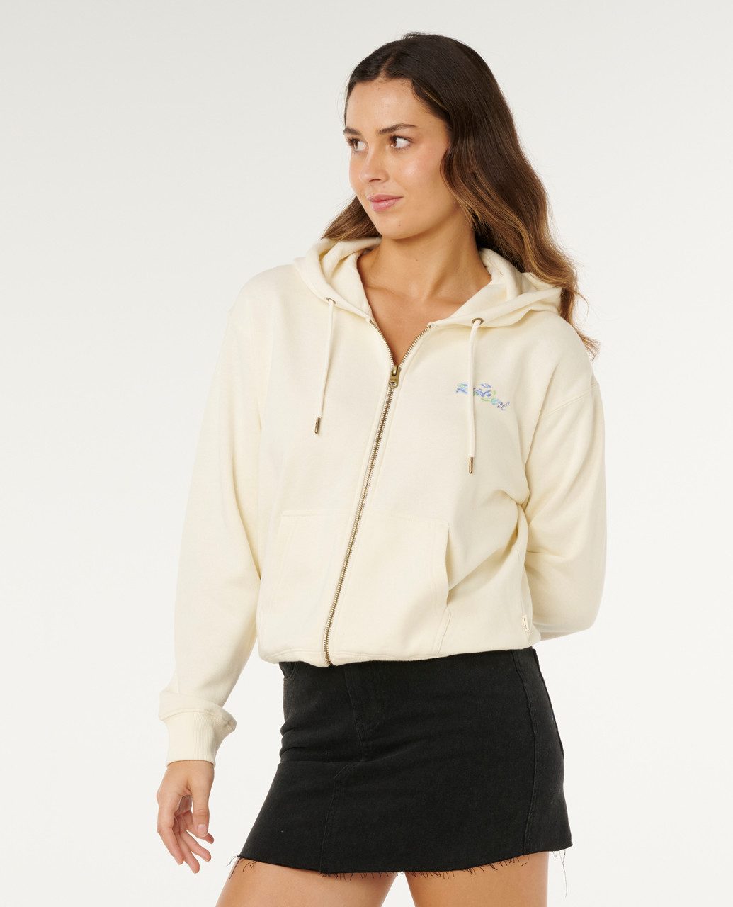 Rip Curl Kapuzenstrickjacke Rip Curl Lay Day Relaxed Zip Through Fleece