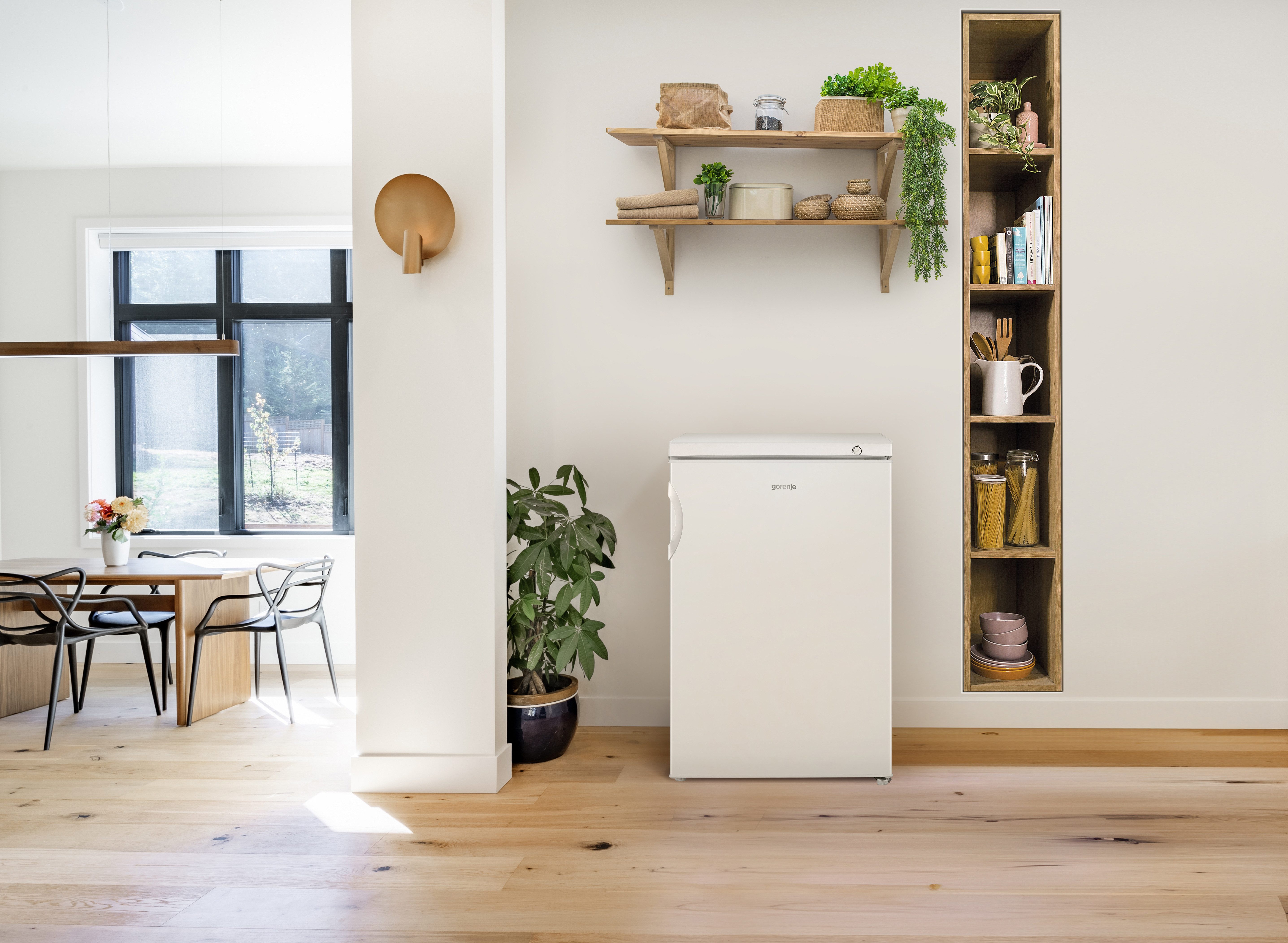 GORENJE Gefrierschrank F49CPW, 84,5 cm hoch, 56 cm breit, transparente Schubladen, Türanschlag wechselbar – Bild 4 von 5