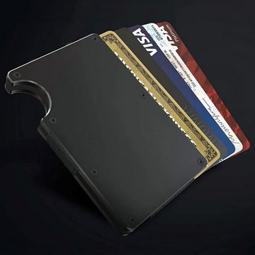 zggzerg Geldbörse Kreditkartenetui mit Geldklammer, RFID NFC Schutz, Geldbörse, RFID Schutz