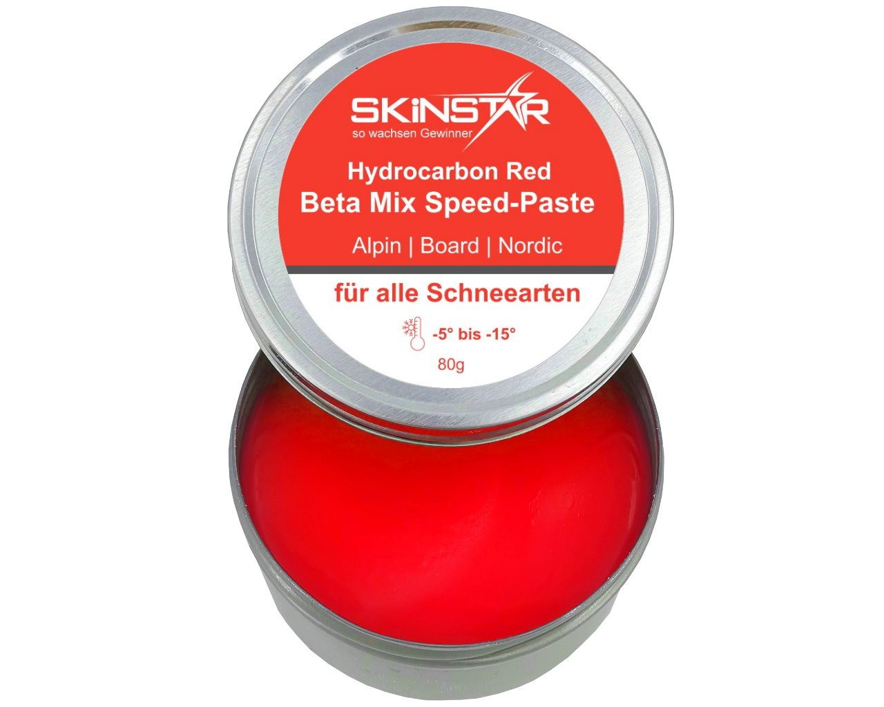 SkinStar Ski SkinStar Hydrocarbon Beta Mix red Speed-Paste Skiwax Skiwachs