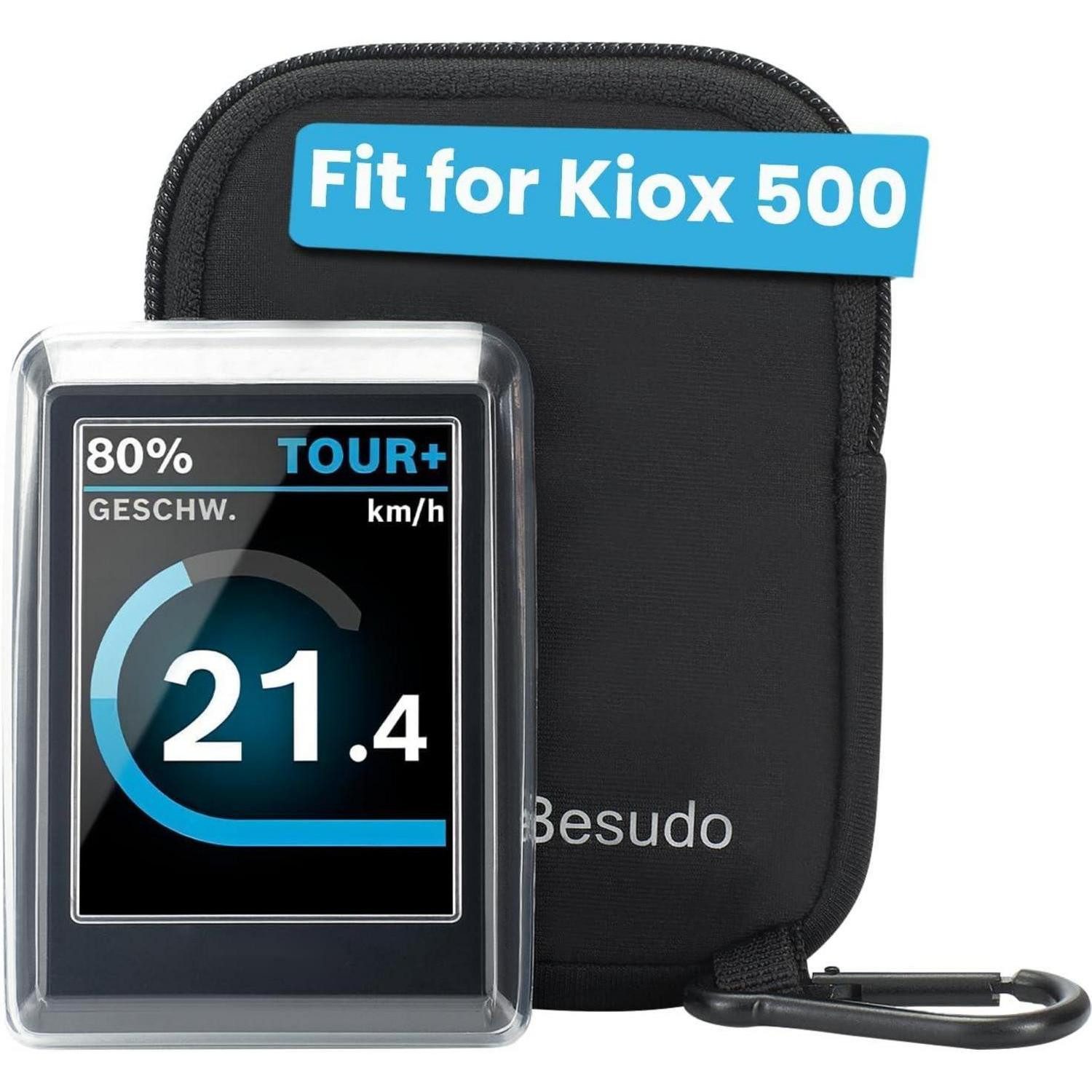 LuxusKollektion Displayschutzfolie Displayschutz-Set für Kiox 500 BHU3700 - Schutzhülle mit Neopren