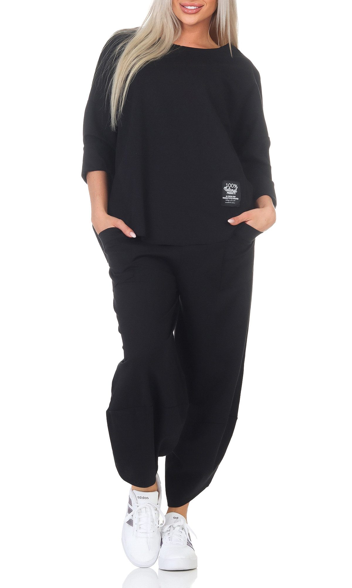 simaranda Jogginganzug Damen Jogginganzug 6171 36-42 Schwarz