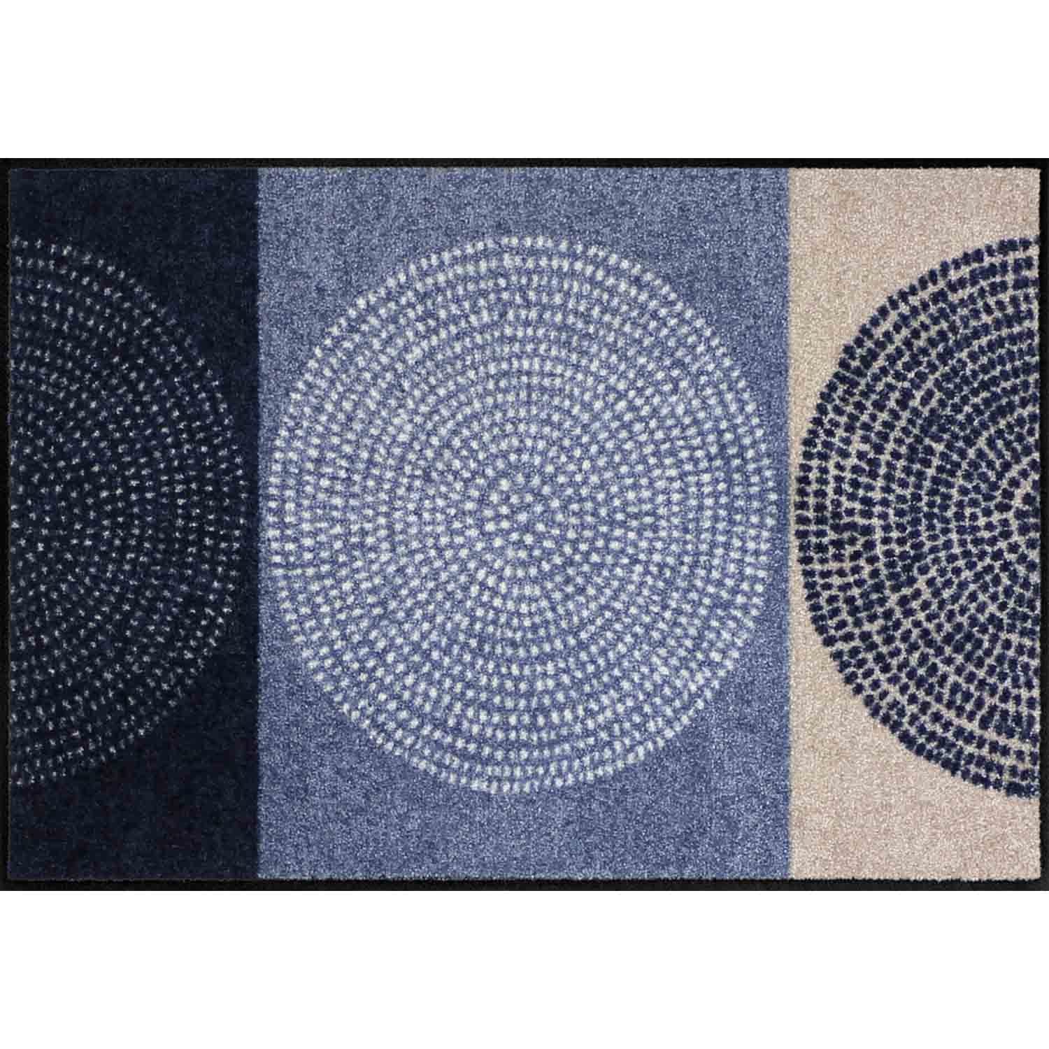 Salonloewe Fußmatte Fußmatte 50x75 Nestor Denim blau, Eingangsmatte normal, Höhe: 500 mm