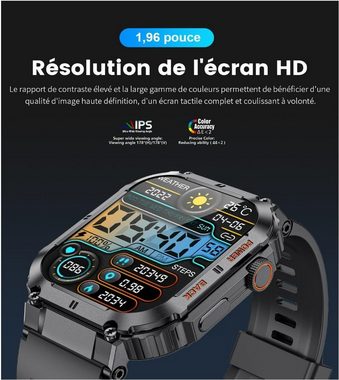 Lige Smartwatch, Herren Premium Smart Watch Schrittzähler Fitness Tracker iOS Android