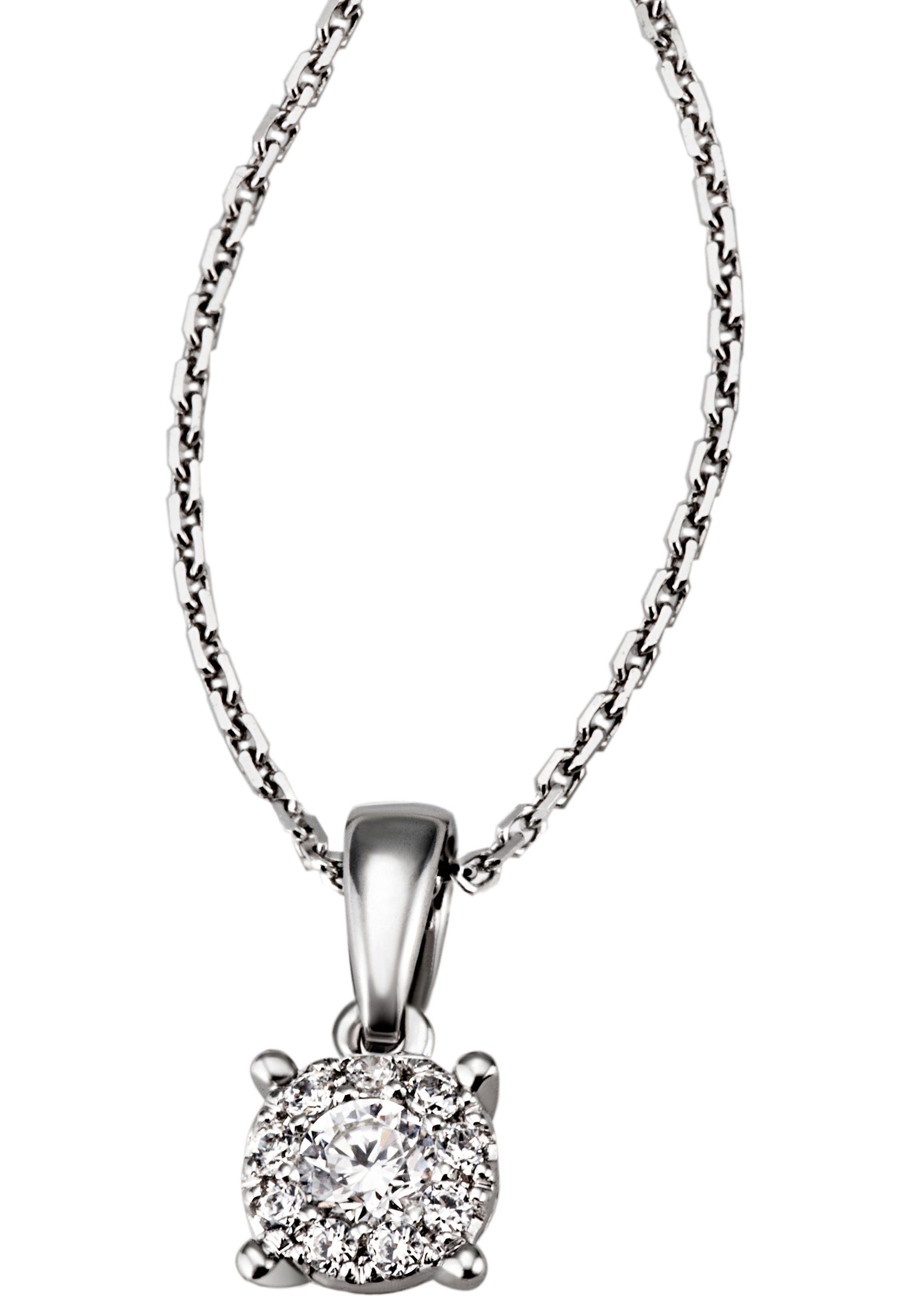 Bella & Jolie Halskette Damen 625 Silber Mit Swarovski Kristall, Kette 42-45cm, Silberkette Mit Anhänger, Damen Schmuck Geschenke Für Frauen Halskette Damen Kette, Geschenke Für Beste Freundin