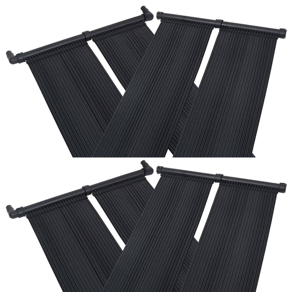 vidaXL Pool-Wärmepumpe, Solar-Panel Poolheizung 4 Stk. 80x310 cm