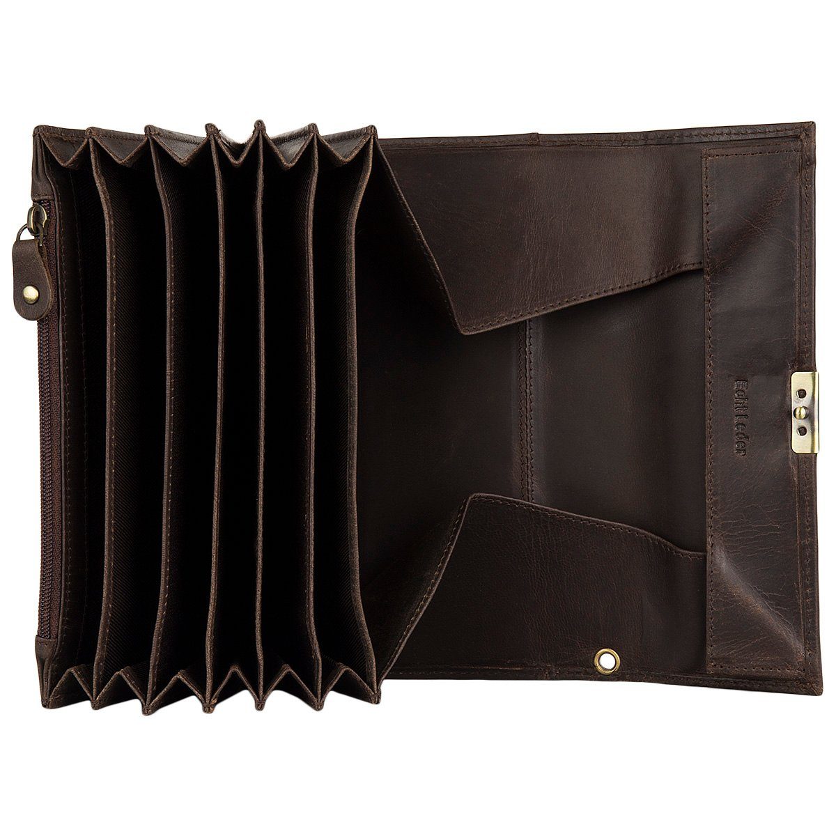 Dos Bros Kellnerbörse Hunter Profi Leder Kellnerbörse Taxibörse mit Kette DB-031-25