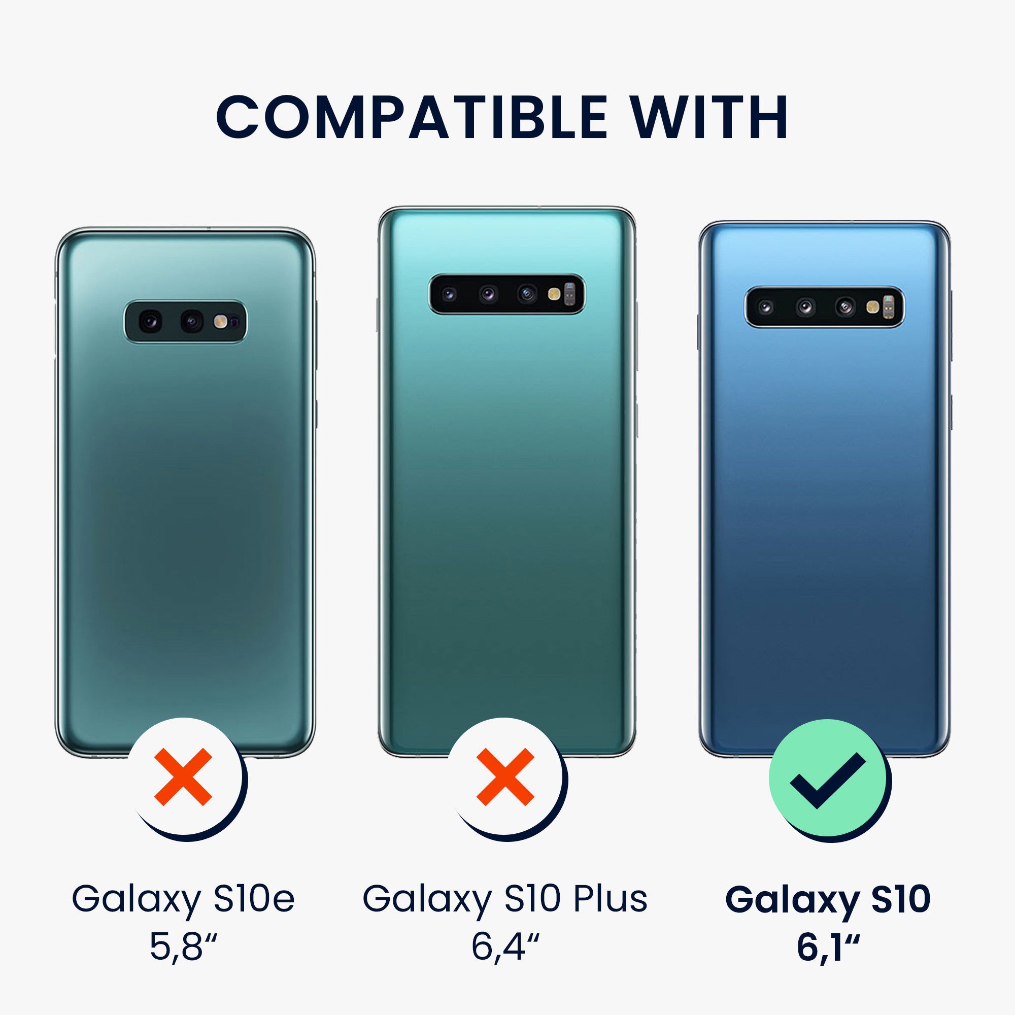 kwmobile Etui Hülle klappbar für Samsung Galaxy S10 Handyhülle, Kunstleder günstig online kaufen