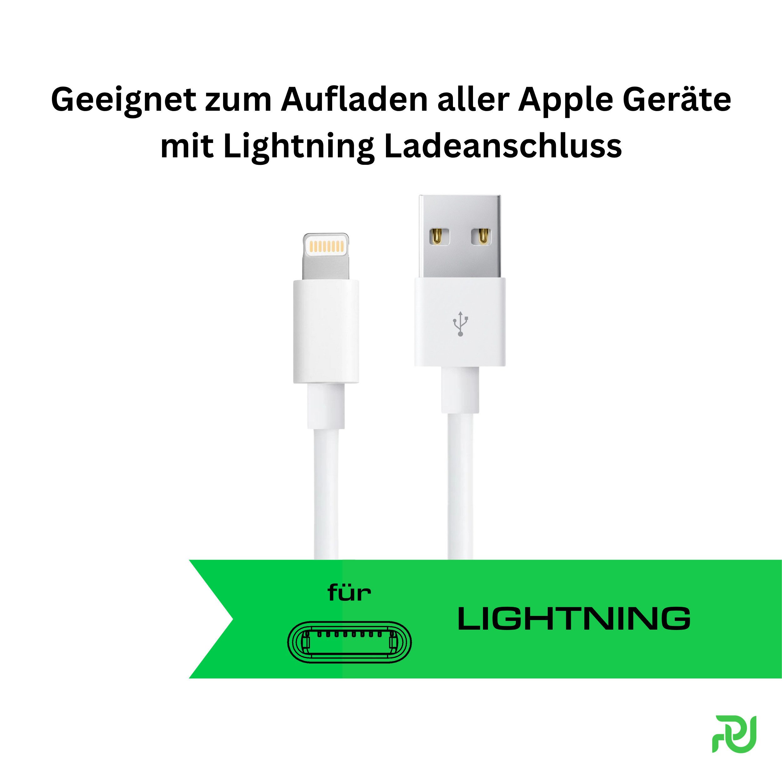 PlugUp iPhone Lightning Ladekabel USB-A für iPhone 11 12 13 14 Pro Max Plus Lightningkabel, USB Typ A, Lightning, USB Typ A (200 cm), Lightning Ladekabel für iP – Bild 5 von 5