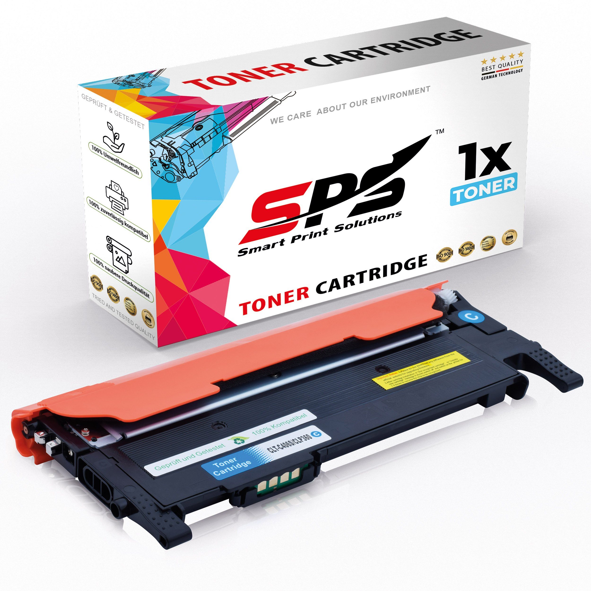 SPS Tonerkartusche Kompatibel für Toner x Pack, (1er (Für Samsung Cyan) (SL-C460FW, Xpress C460FW Samsung CLT-C406S 1-St., 1