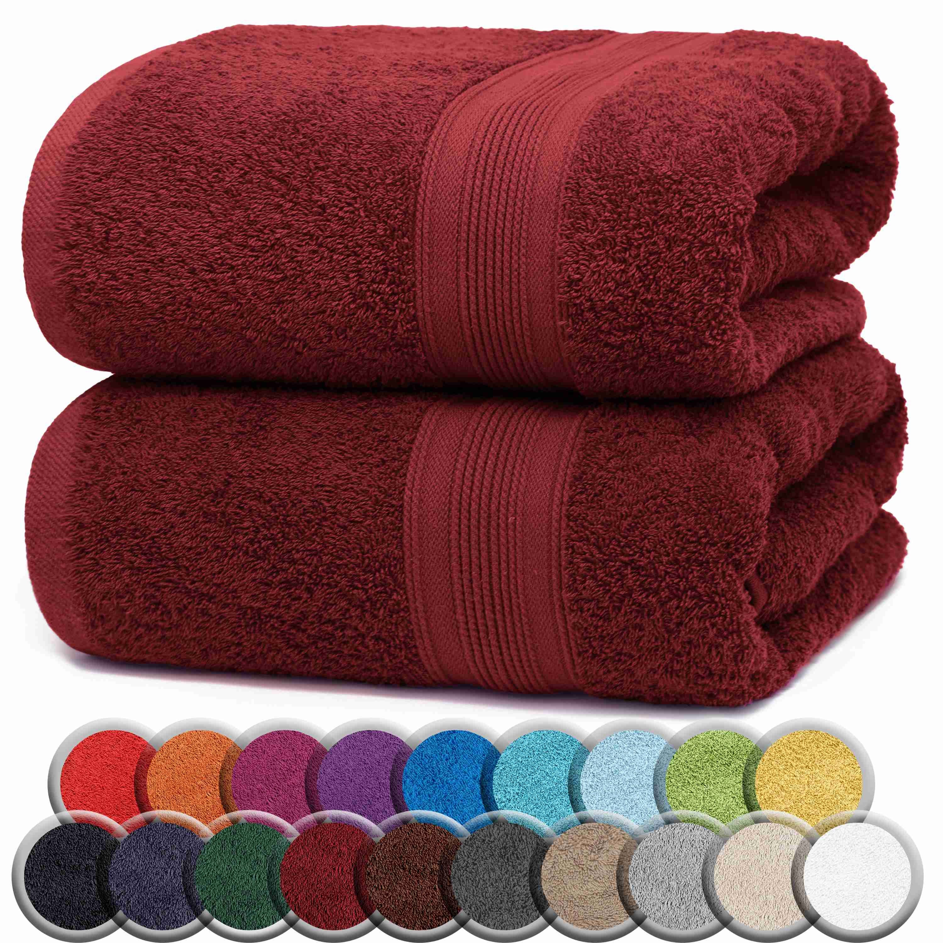 NatureMark Badetuch 2er-Set Frottier Badetücher 100x150cm, 100% Baumwolle ( günstig online kaufen