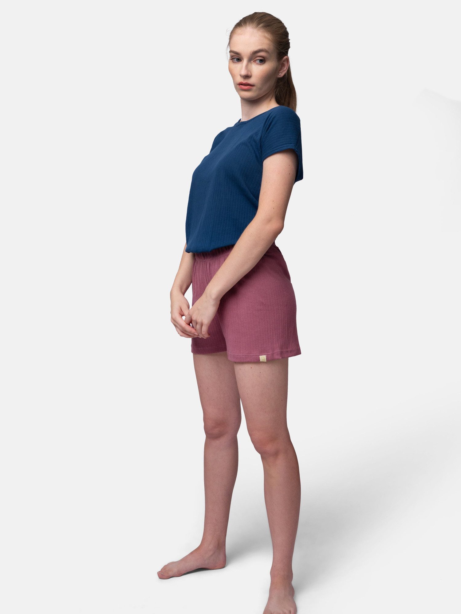 Pyjamashorts aus Derby Rib