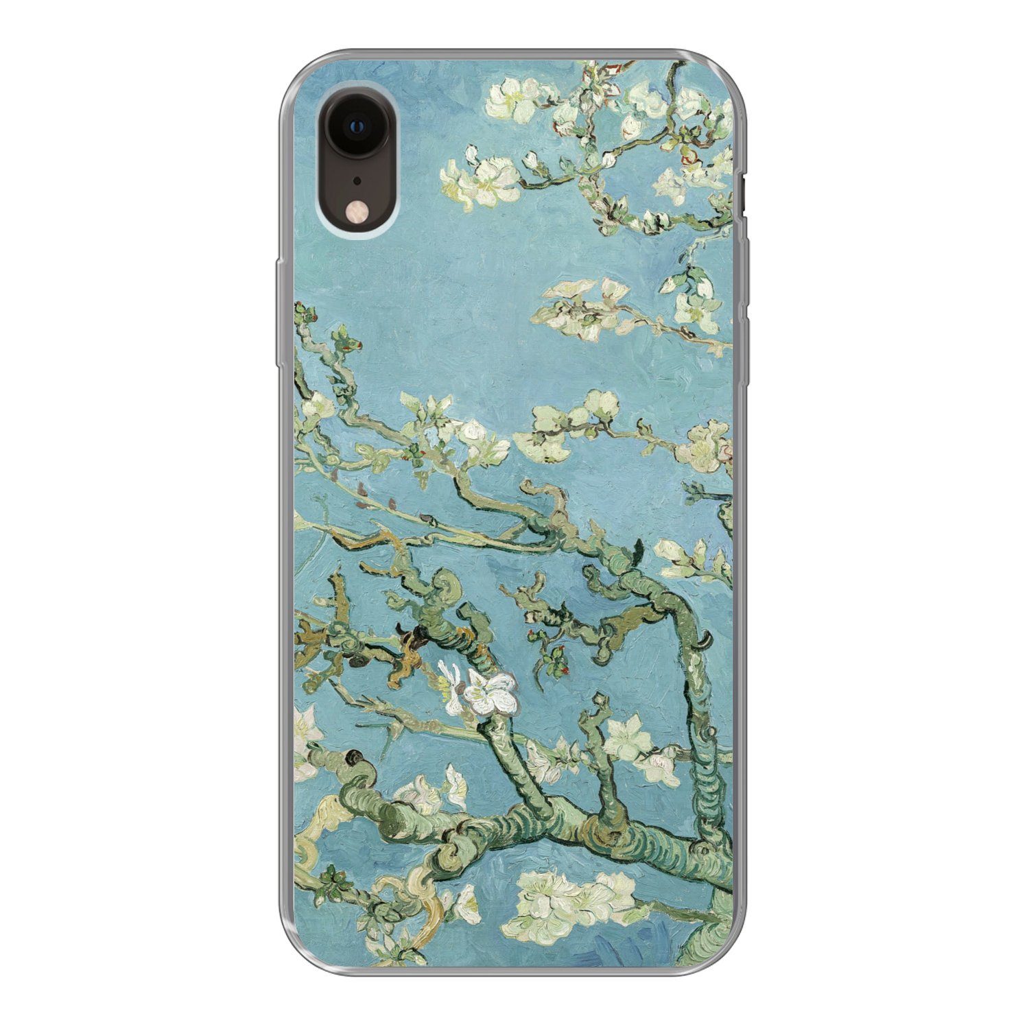 MuchoWow Handyhülle für Apple iPhone XR Mandelblüte - Van Gogh - Kunst, Smartphone-Bumper, Print, Handy Schutzhülle Dünn