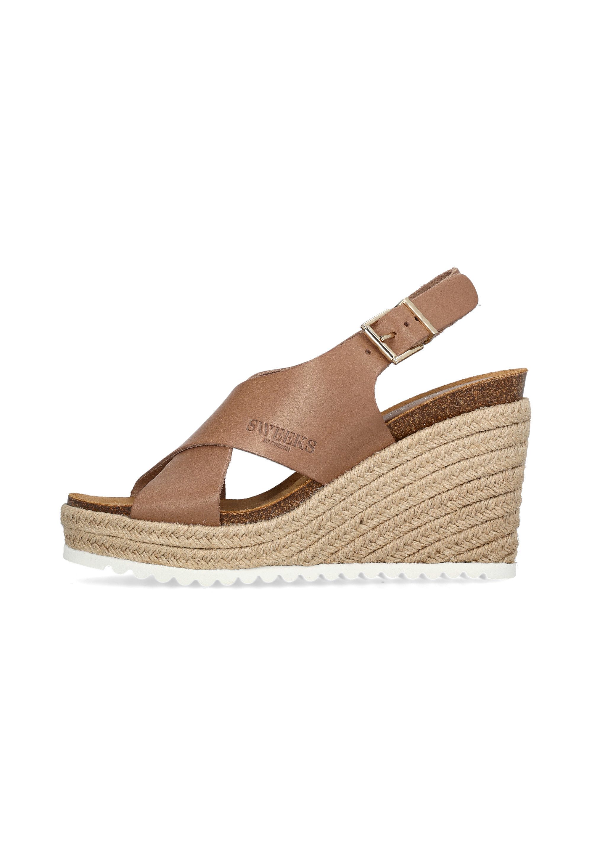 OLIVIA cross wedge Sandale