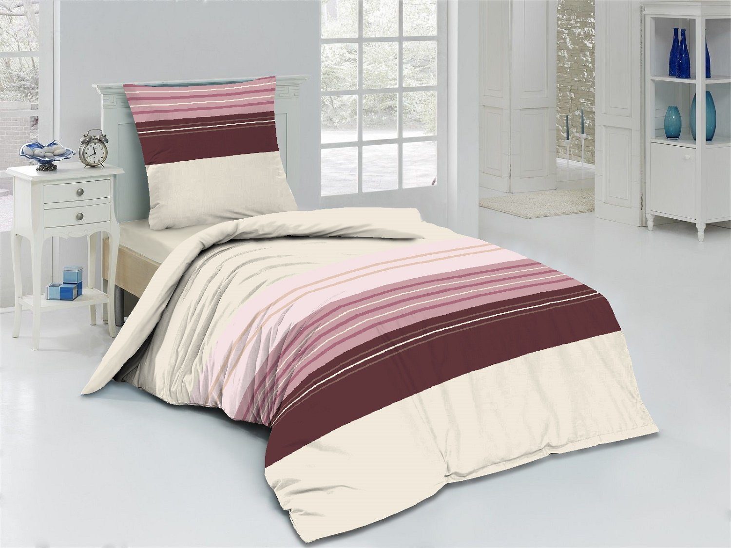 EXKLUSIV HEIMTEXTIL Bettwäsche Flanell Wende-Bettwäsche AMELIE günstig online kaufen